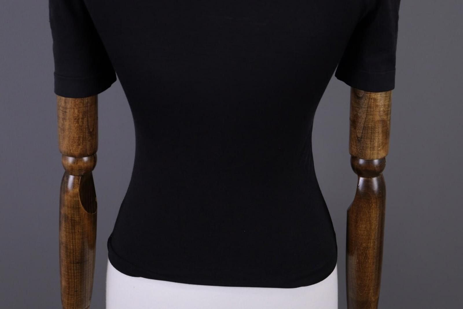 Wolford Wolford Black Short Sleeve Bodycon Top Shirt Size XS Size XS / US 0-2 / IT 36-38 - 10 Thumbnail