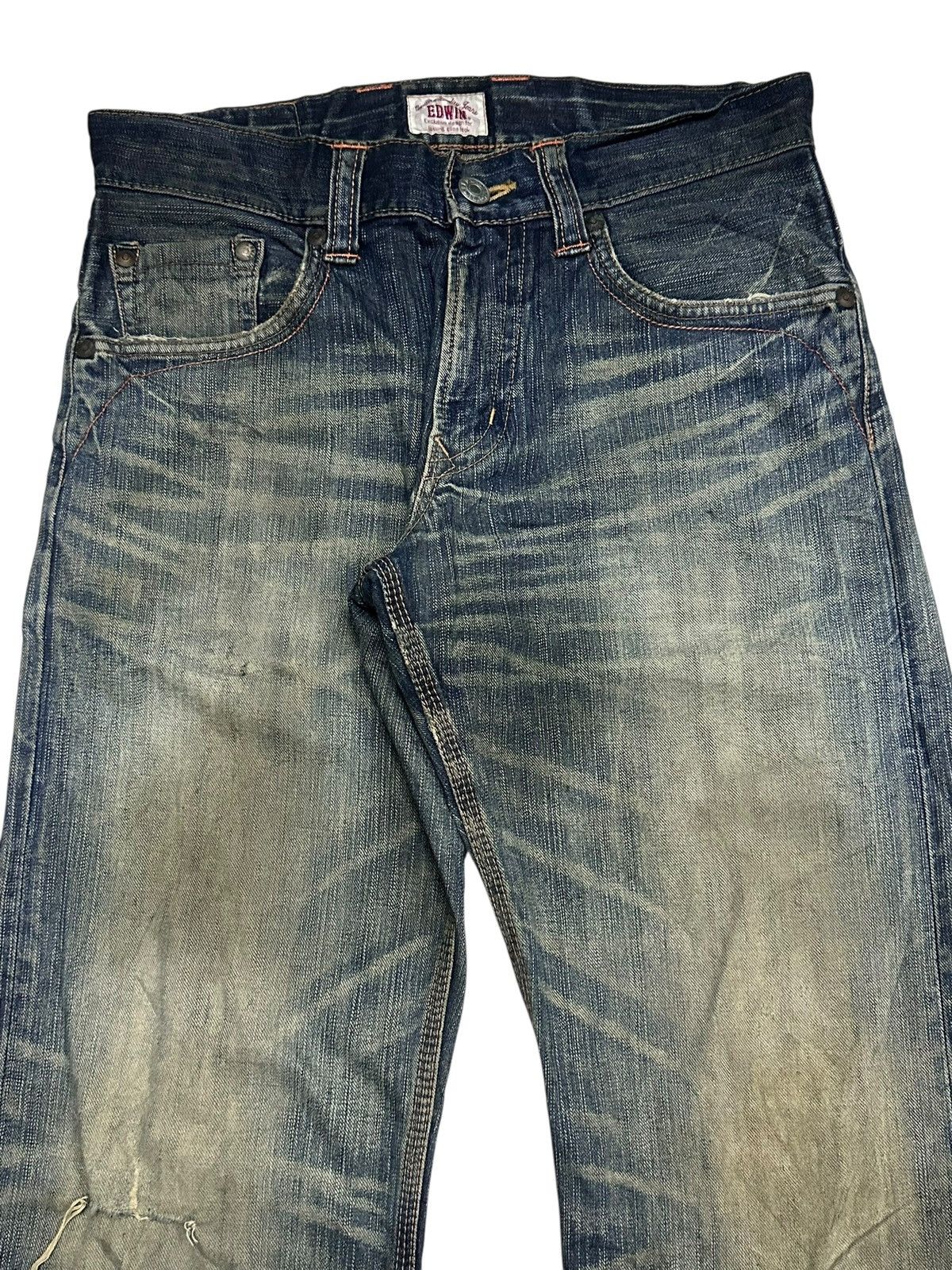 Japanese Brand Edwin XV Exclusive Vintage Baggy Style Jeans With MudWash Size US 32 / EU 48 - 4 Thumbnail