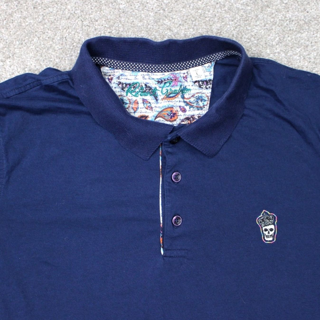 Robert Graham Robert Graham Polo Shirt Mens Large Blue Classic Fit 100% Cotton Short Sleeve Polo Shirt Mens Large Blue Classic Fit 100% Cotton Short Sleeve Size US L / EU 52-54 / 3 - 6 Thumbnail
