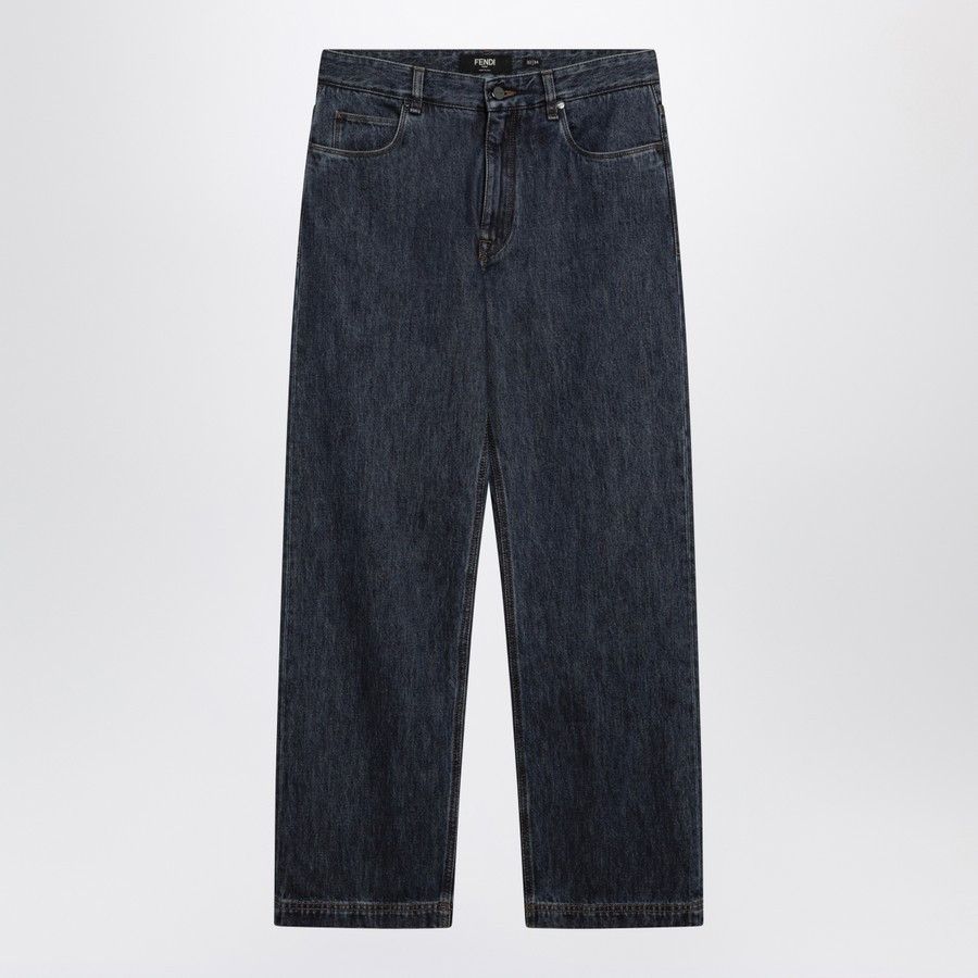 Fendi o1d2blof0226 Denim Jeans in Blue Size US 33 - 1 Thumbnail