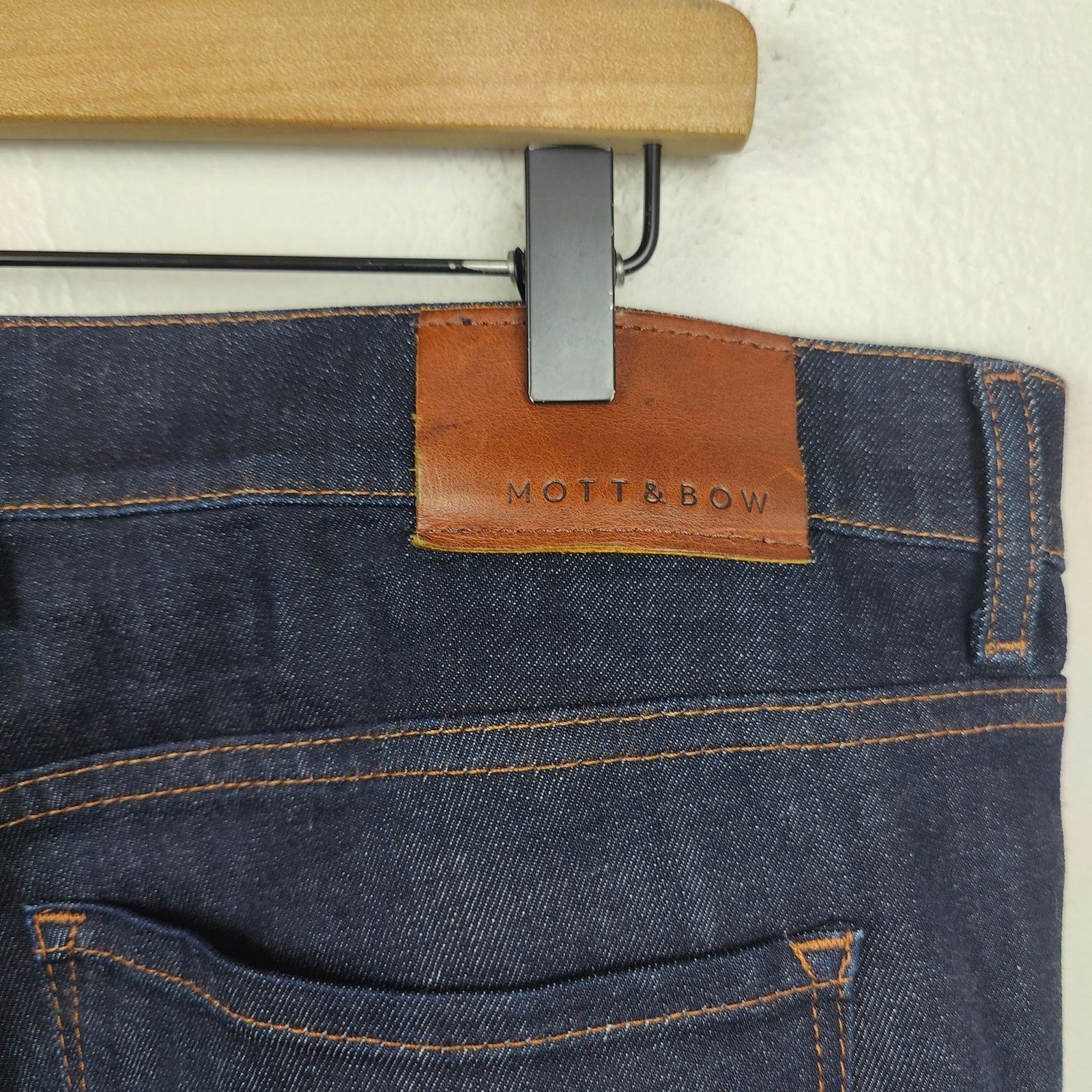 Mott & Bow Mott & Bow Slim Jeans Mens 40x32 Dark Wash Stretch Zip Fly Size US 40 / EU 56 - 6 Thumbnail