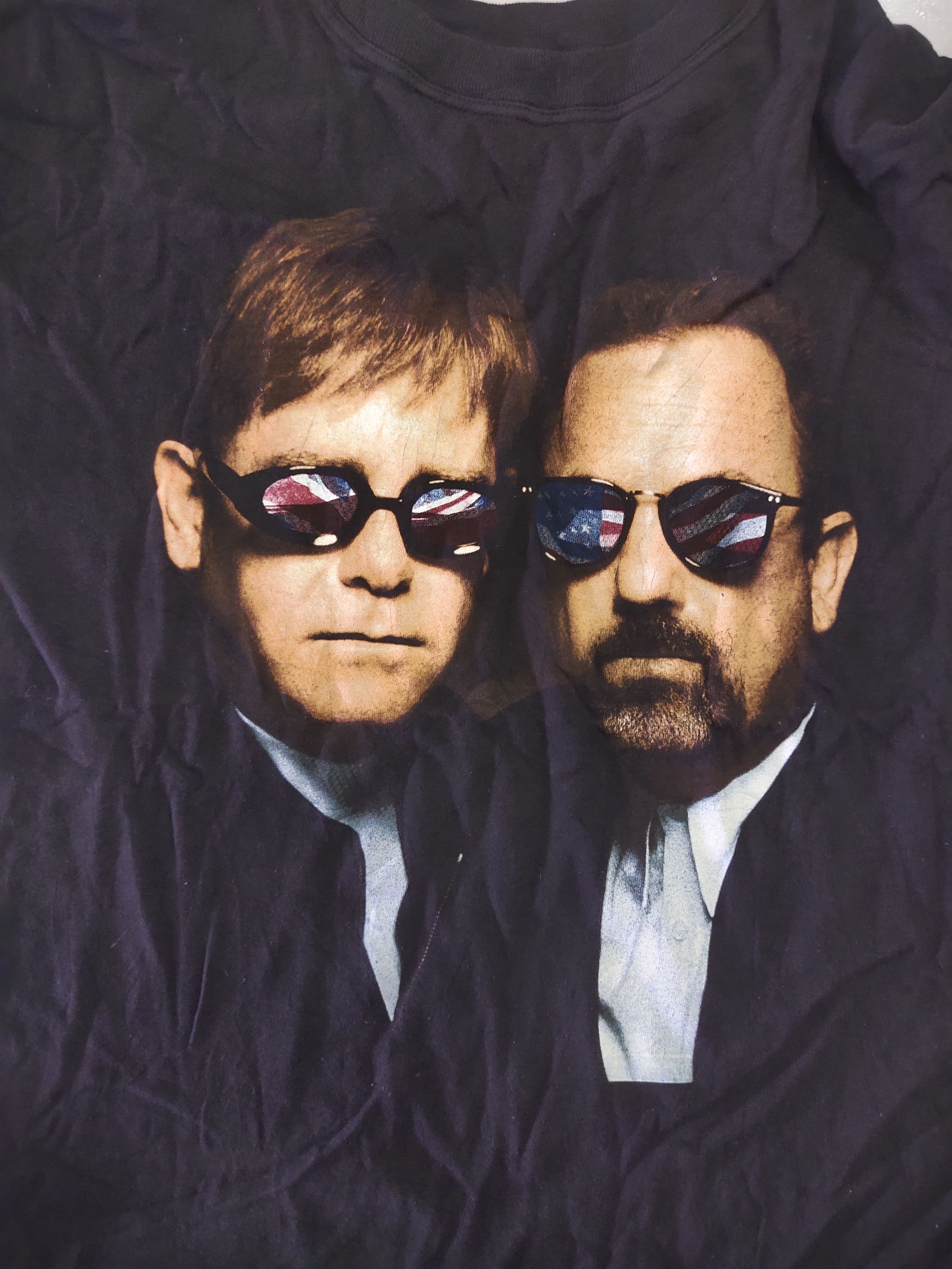 Band Tees × Vintage RARE 🔥 90's Billy Joel x Elton John Tour T-shirt Size US L / EU 52-54 / 3 - 2 Thumbnail