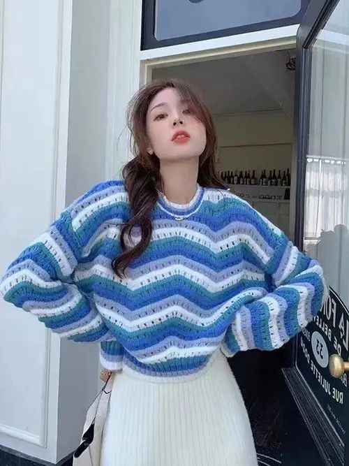Japanese Brand × Vintage Zoki Soft Hollow Out Women Pullovers Sweet Size ONE SIZE - 3 Thumbnail