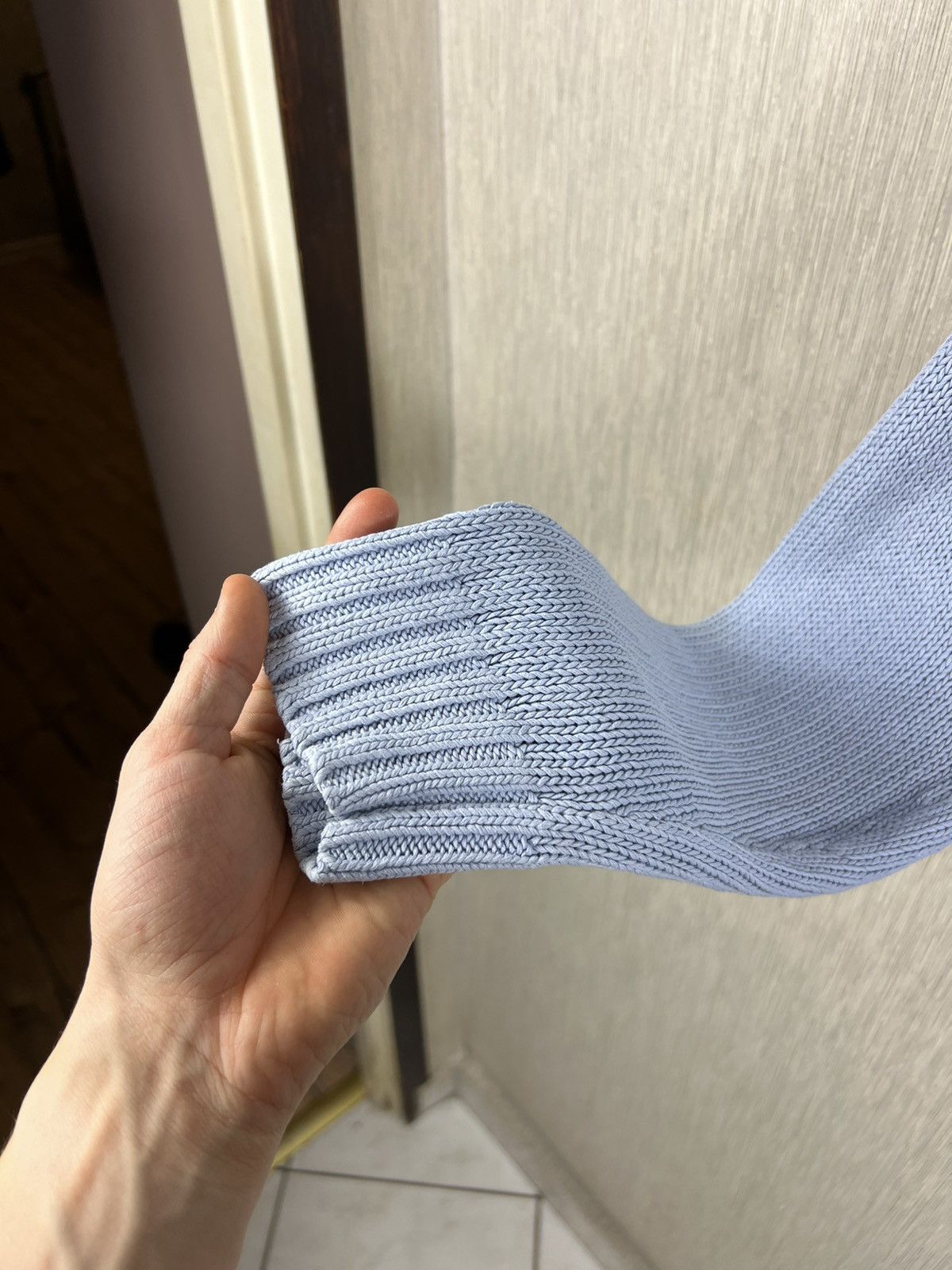 Polo Ralph Lauren Vintage Polo by Ralph Lauren baby blue linen knitted sweater Size US L / EU 52-54 / 3 - 10 Thumbnail