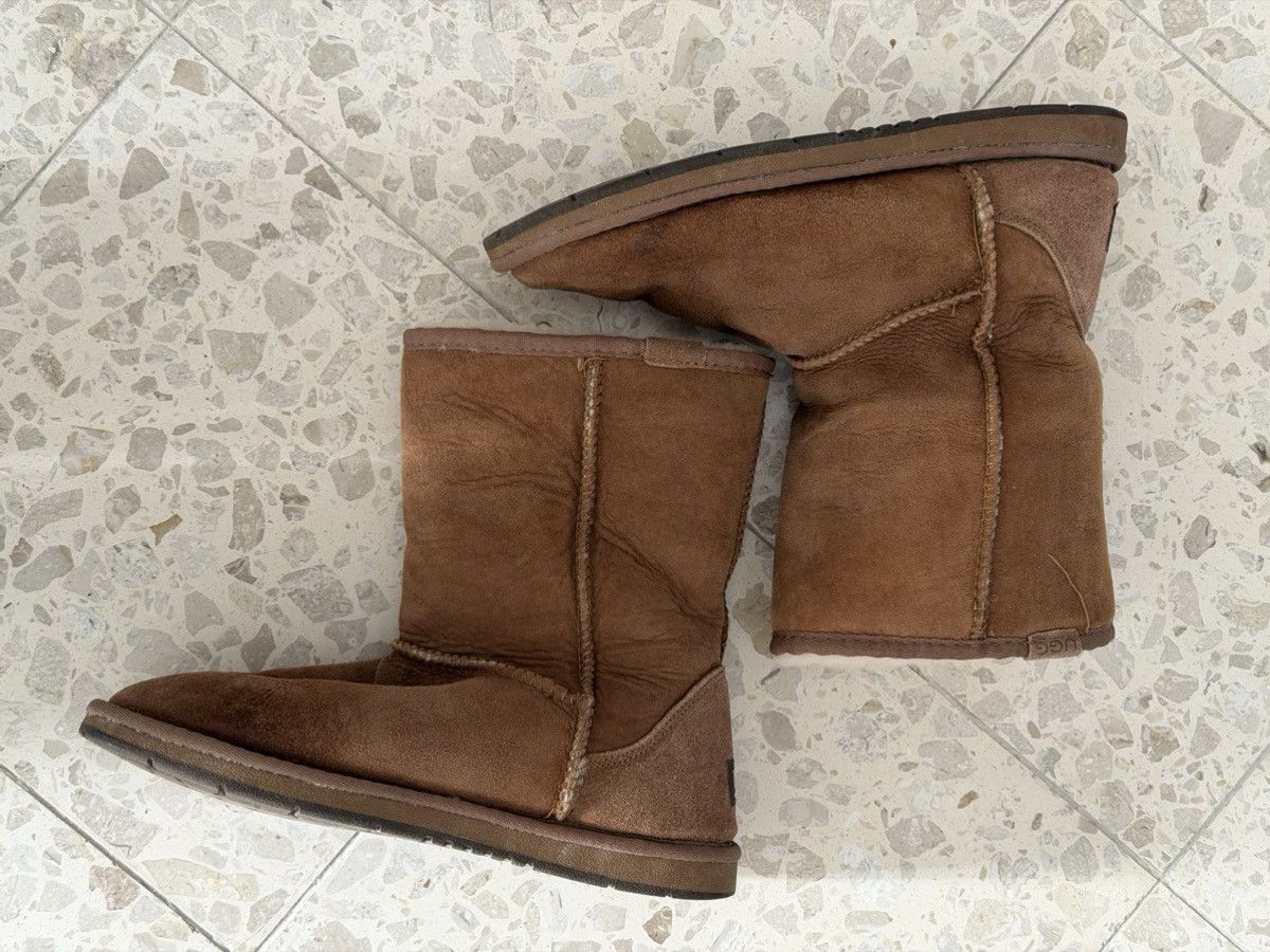 Ugg UGG Auzland Sheepskin Mid Calf Boots Brown Suede Fur Lined Size US 9 / IT 39 - 5 Thumbnail