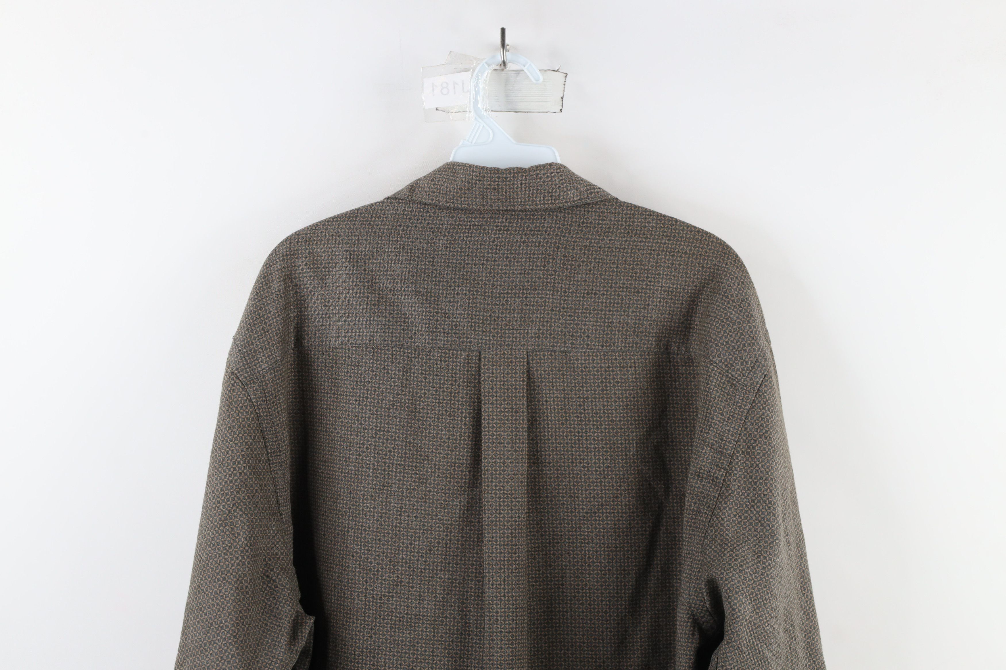 Nautica × Vintage Vintage 90s Nautica Rayon Blend Collared Button Shirt Size US M / EU 48-50 / 2 - 8 Thumbnail