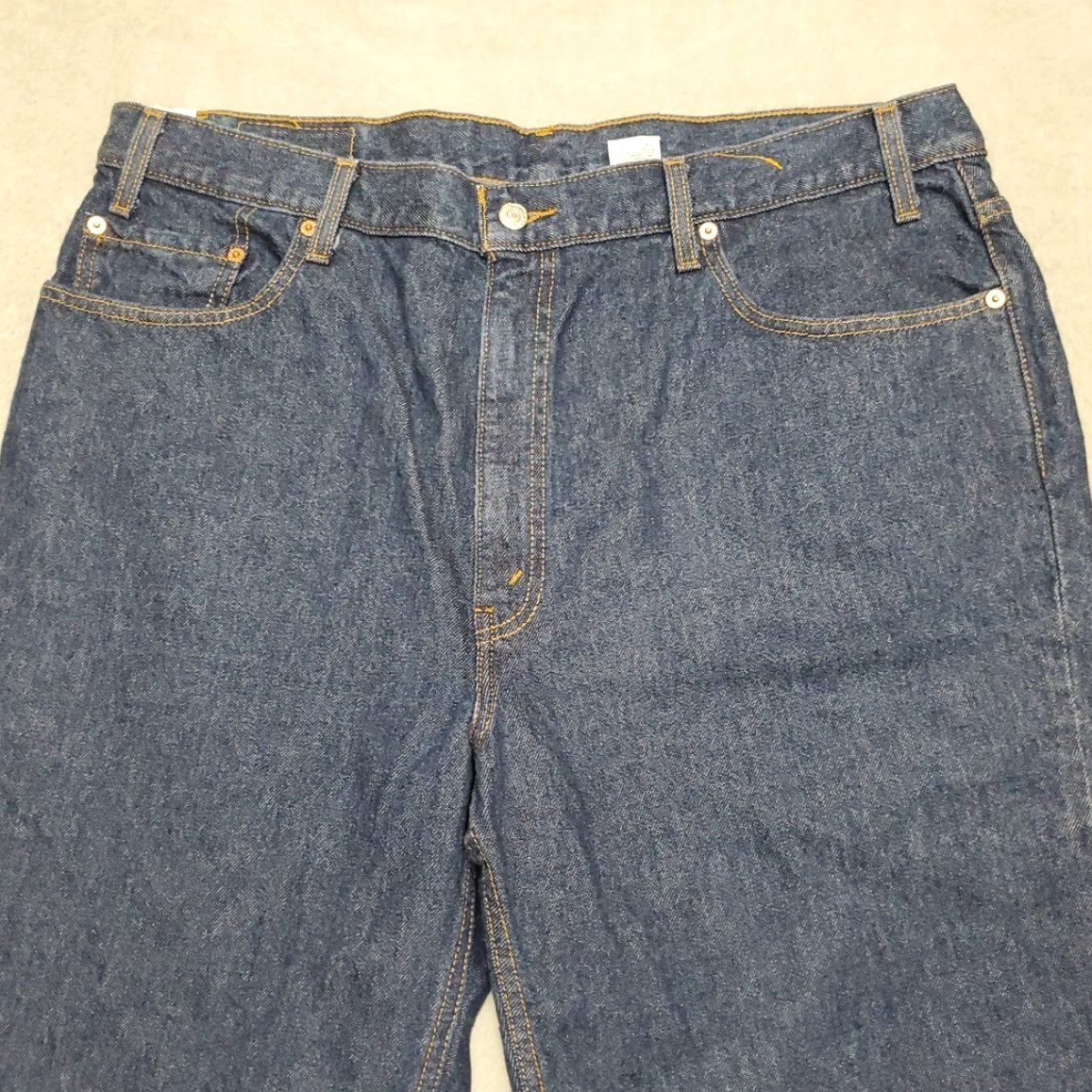 Denime VINTAGE Levis 550 Jeans Men 42x30 Blue Denim Relaxed Fit Straight 90s Y2k Mens Jeans Size US 42 / EU 58 - 3 Thumbnail