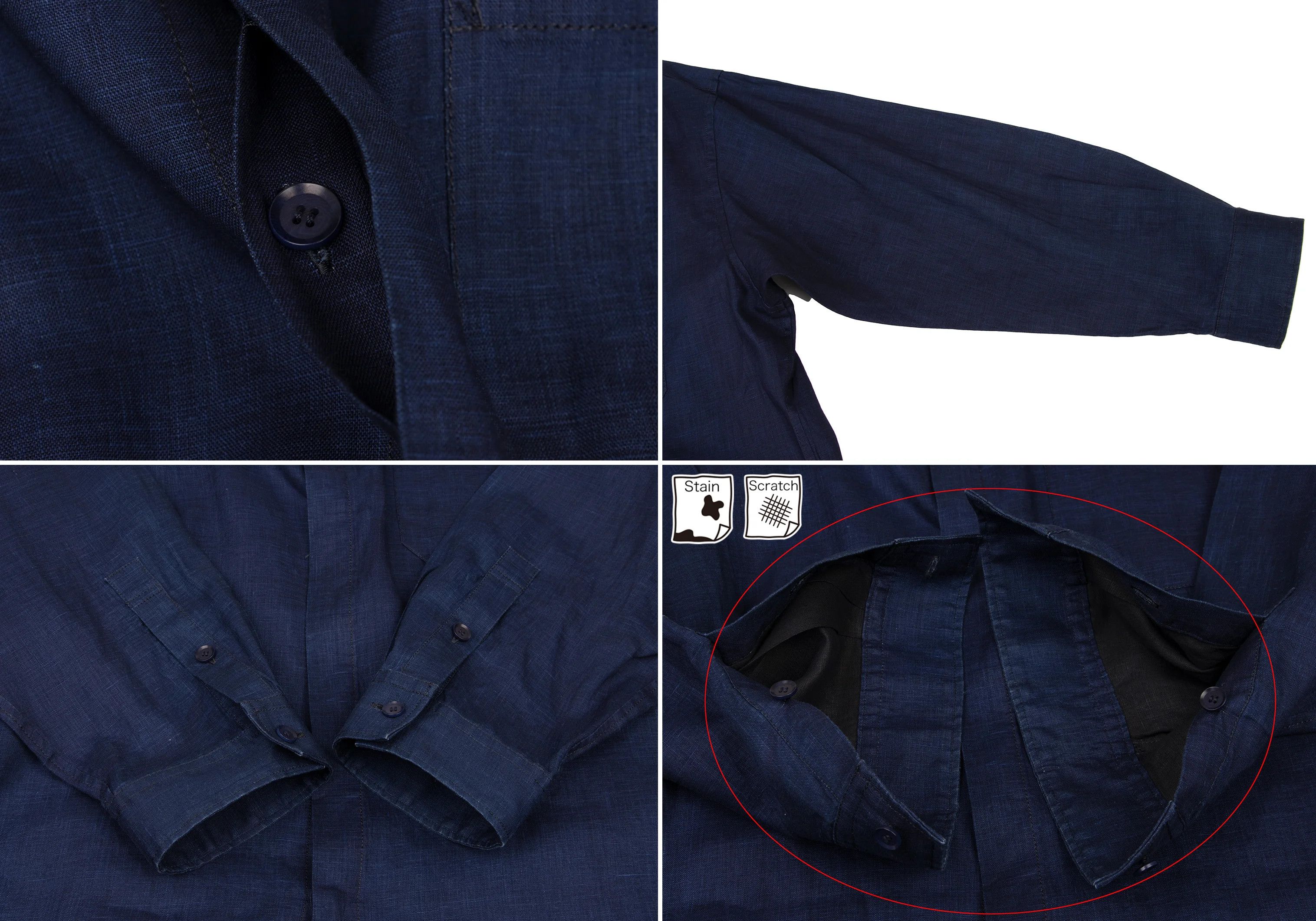Yohji Yamamoto Yohji Yamamoto Indigo Linen Set-Up Blue 3 Size US 34 / EU 50 - 6 Thumbnail