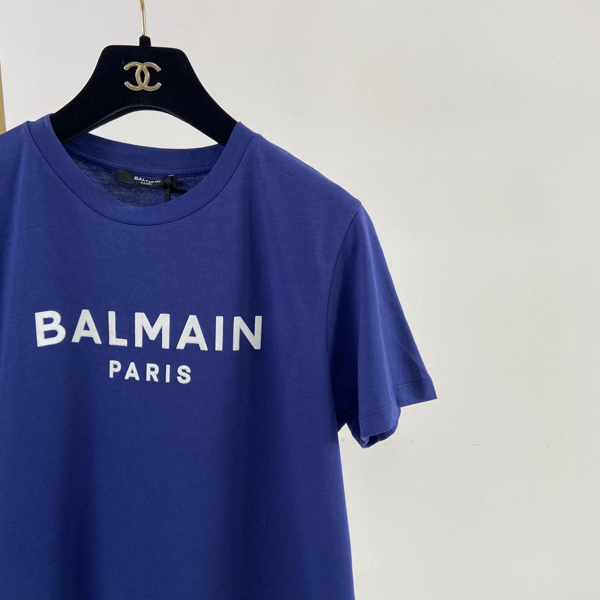 Balmain Balmain blue logo T-shirt 14A Size US XS / EU 42 / 0 - 4 Thumbnail