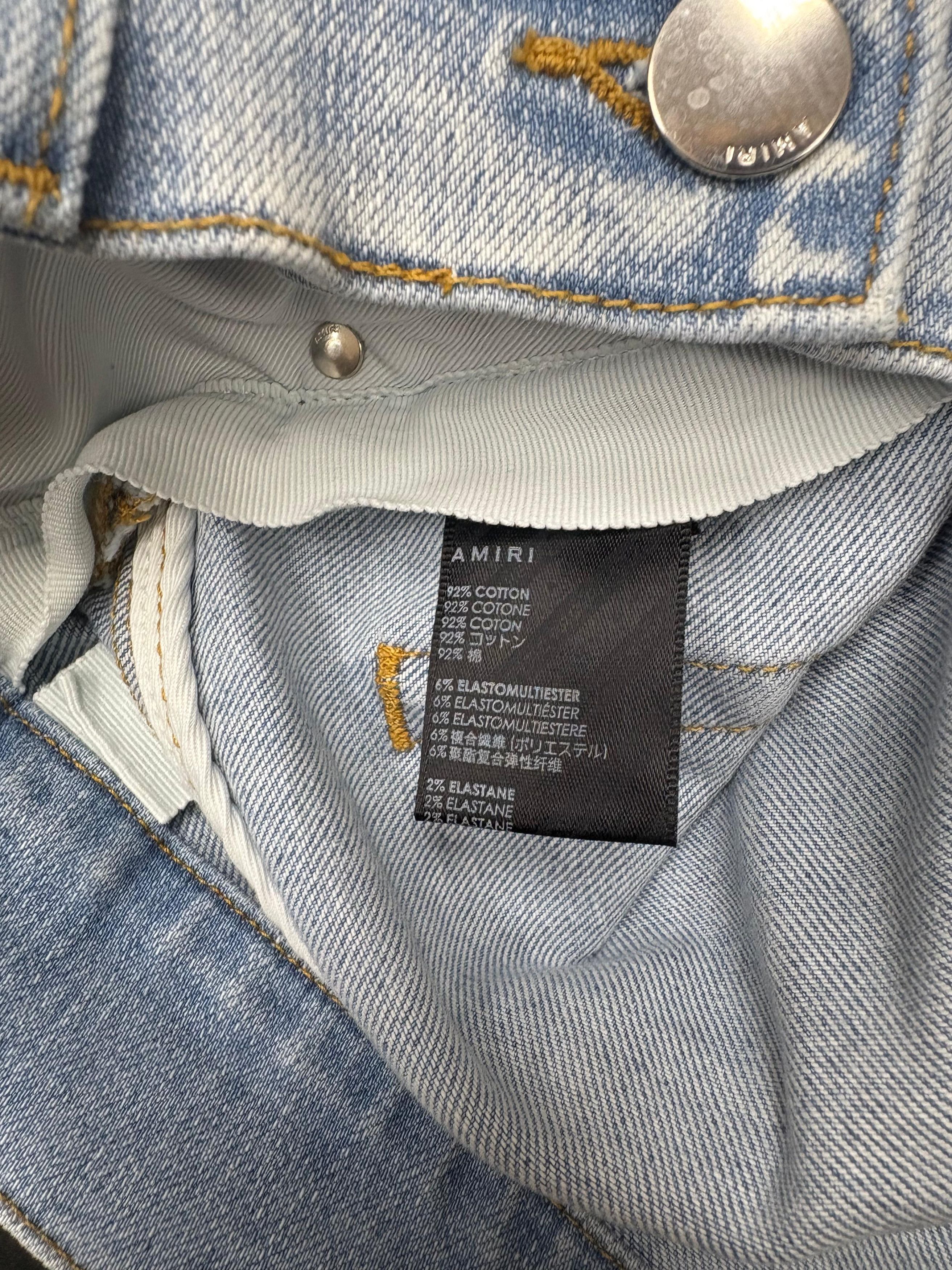 Amiri Amiri MX1 Camo Indigo Jeans Size US 32 / EU 48 - 3 Thumbnail