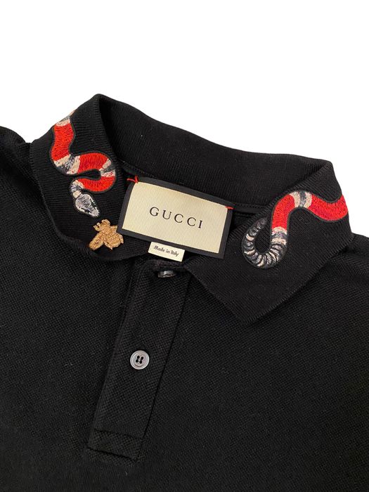 Gucci Gucci Embroidered Polo snake/bee Grailed