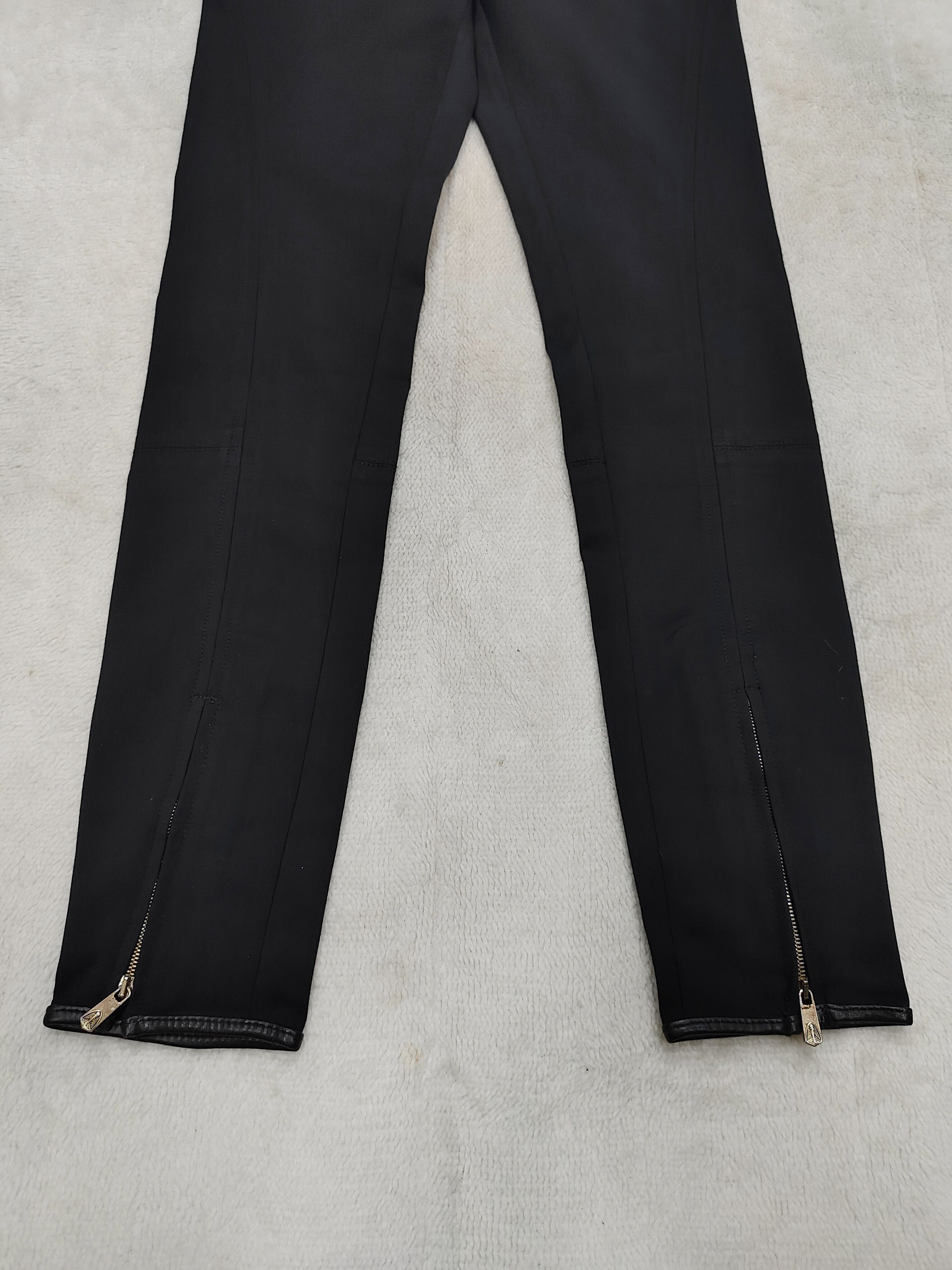 Faith Connexion Faith Connexion❤️‍🔥Tapered Rock Luxe Leather Trim Trousers Size 27" / US 4 / IT 40 - 3 Thumbnail