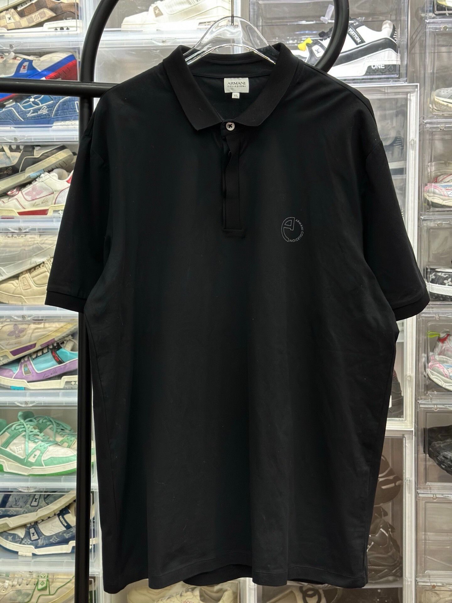 Armani Armani Black Polo XXL Men Size US XXL / EU 58 / 5 - 1 Thumbnail