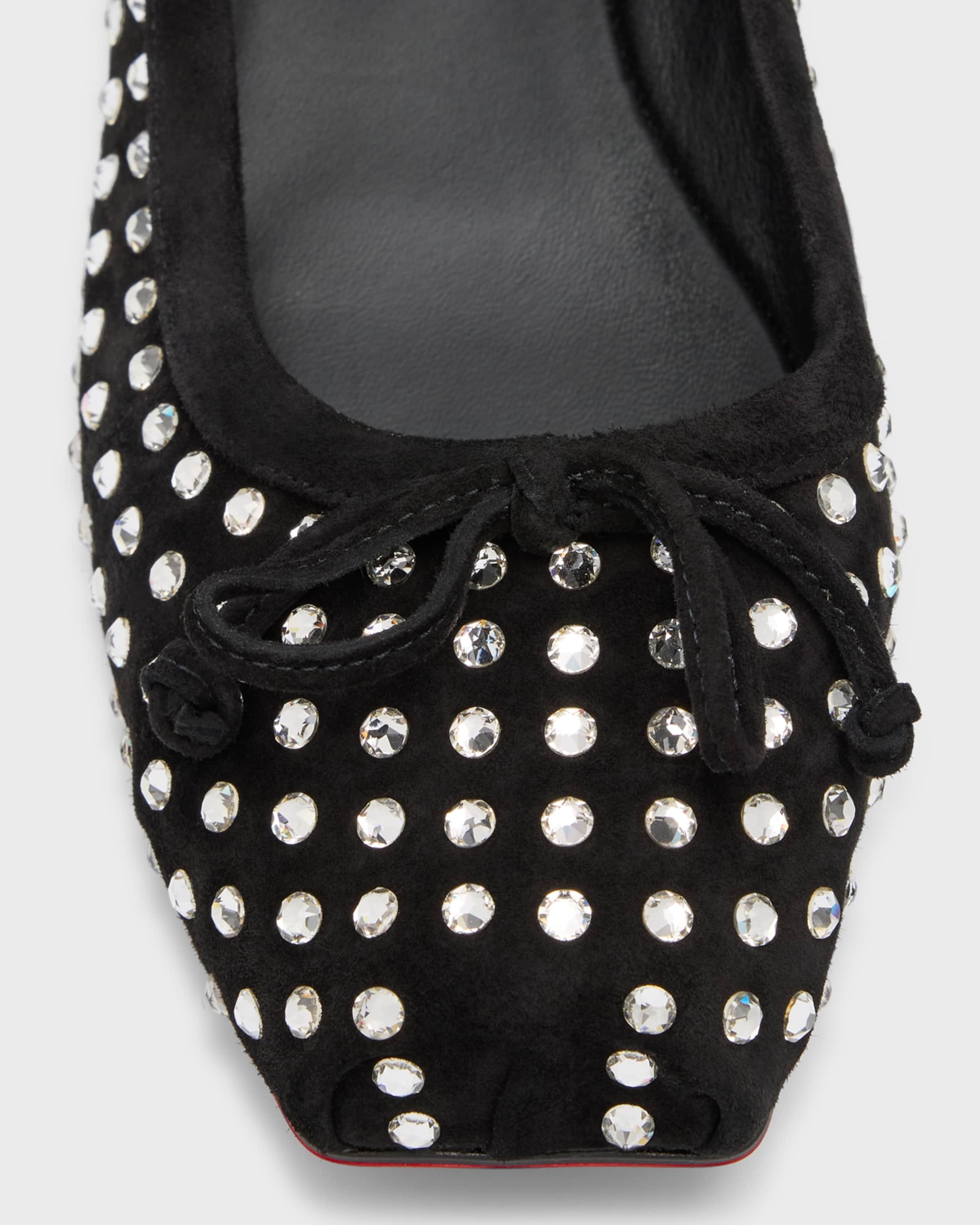 Christian Louboutin oc11z0125 Ballerina Flats in Black Size US 9 / IT 39 - 5 Thumbnail