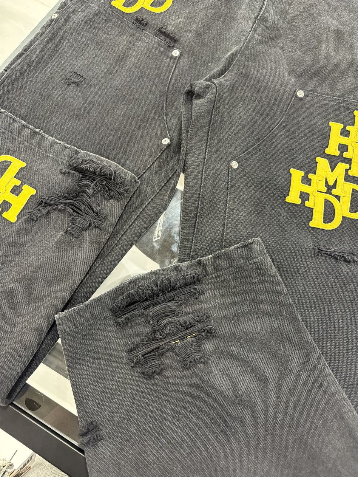 HMDD HMDD Yellow Patch Black Carpenters Size US 36 / EU 52 - 3 Thumbnail