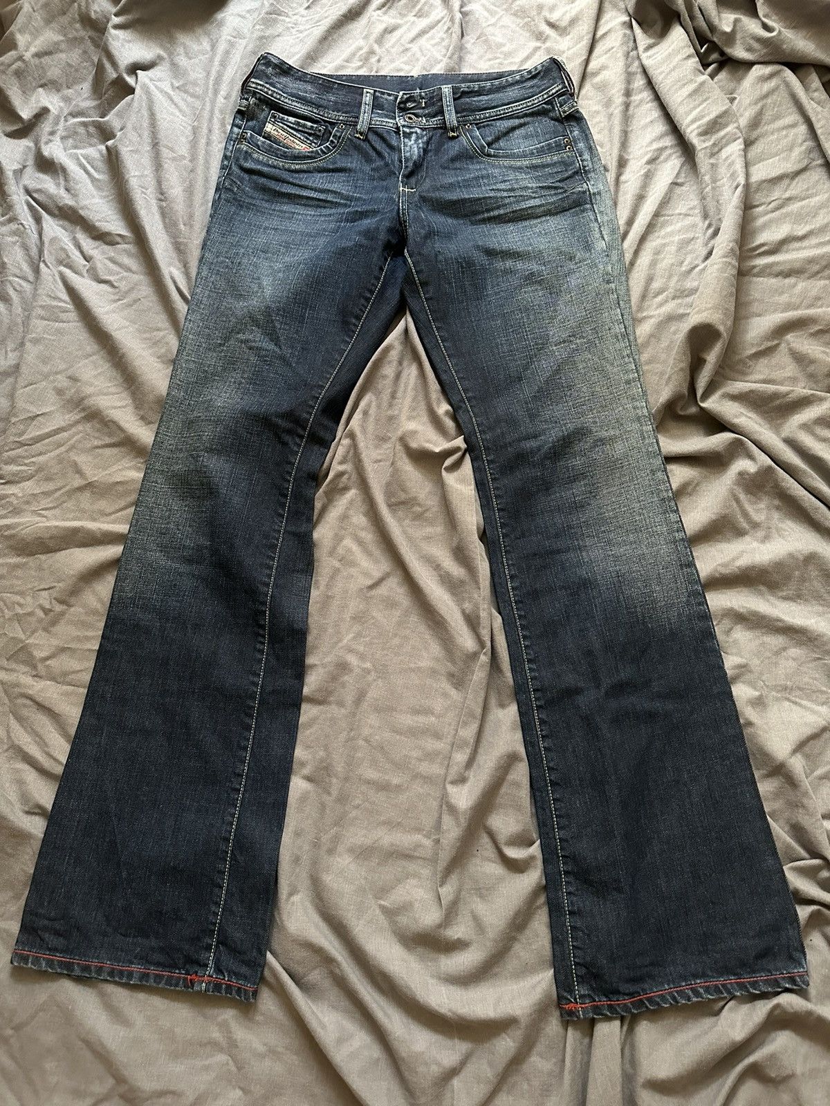 Diesel FLARED💥 JUNYA WATANABE BALENCIAGA STYLE DOUBLE BUTTON JEANS Size US 29 - 1 Thumbnail