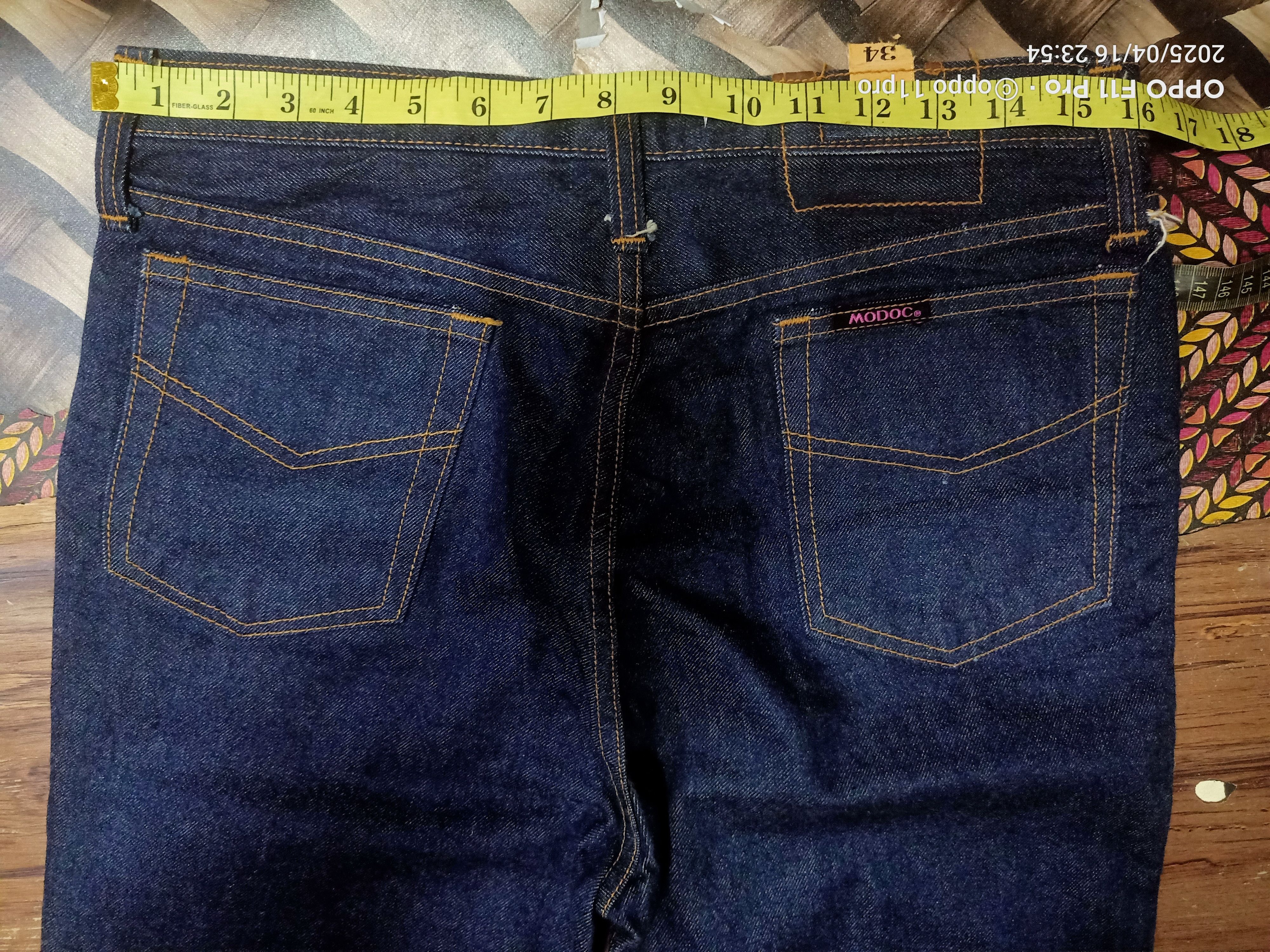 If Six Was Nine × Japanese Brand × Le Grande Bleu (L.G.B.) Modoc 90s Vtg Denim Flaredenim Loose Rise Rare Size US 32 / EU 48 - 7 Thumbnail