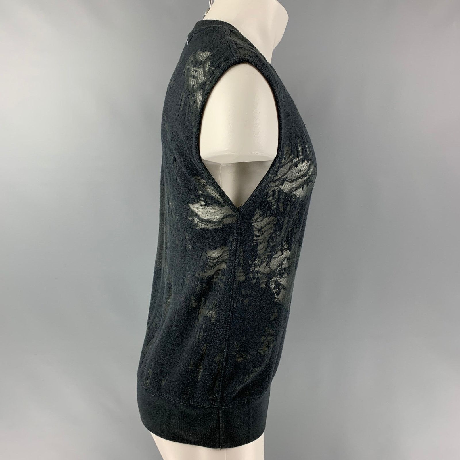 Iro S Slate Distressed Cotton Blend Sleeveless Pullover Size US S / EU 44-46 / 1 - 2 Thumbnail