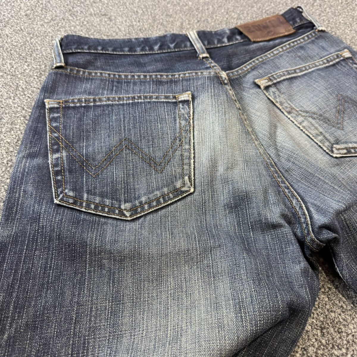 Kapital Vintage Edwin 403 Japanese Denim Distressed Fade Indigo Jean Size US 30 / EU 46 - 11 Thumbnail