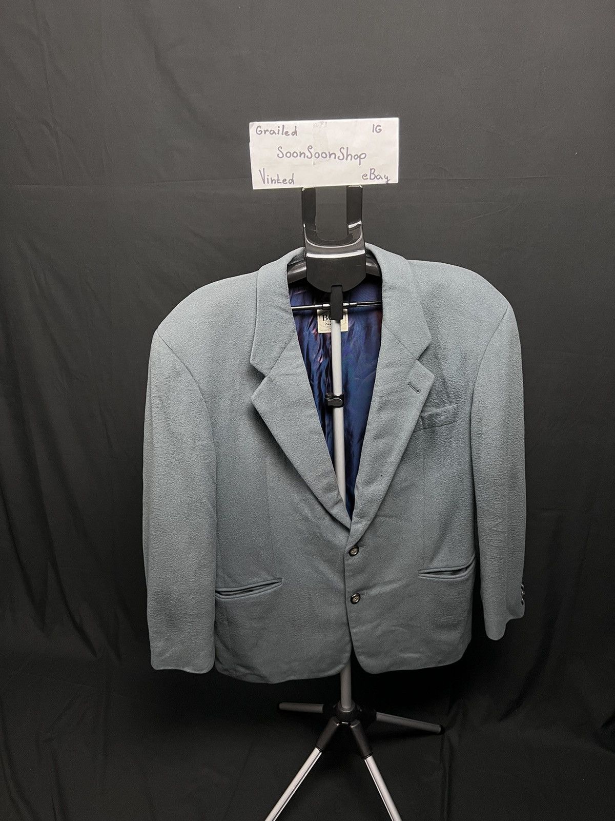 Hugo × Hugo Boss × Vintage 🔴 Vintage cashmere-wool Hugo Boss twenty Don Gil blazer Size 52R - 3 Thumbnail