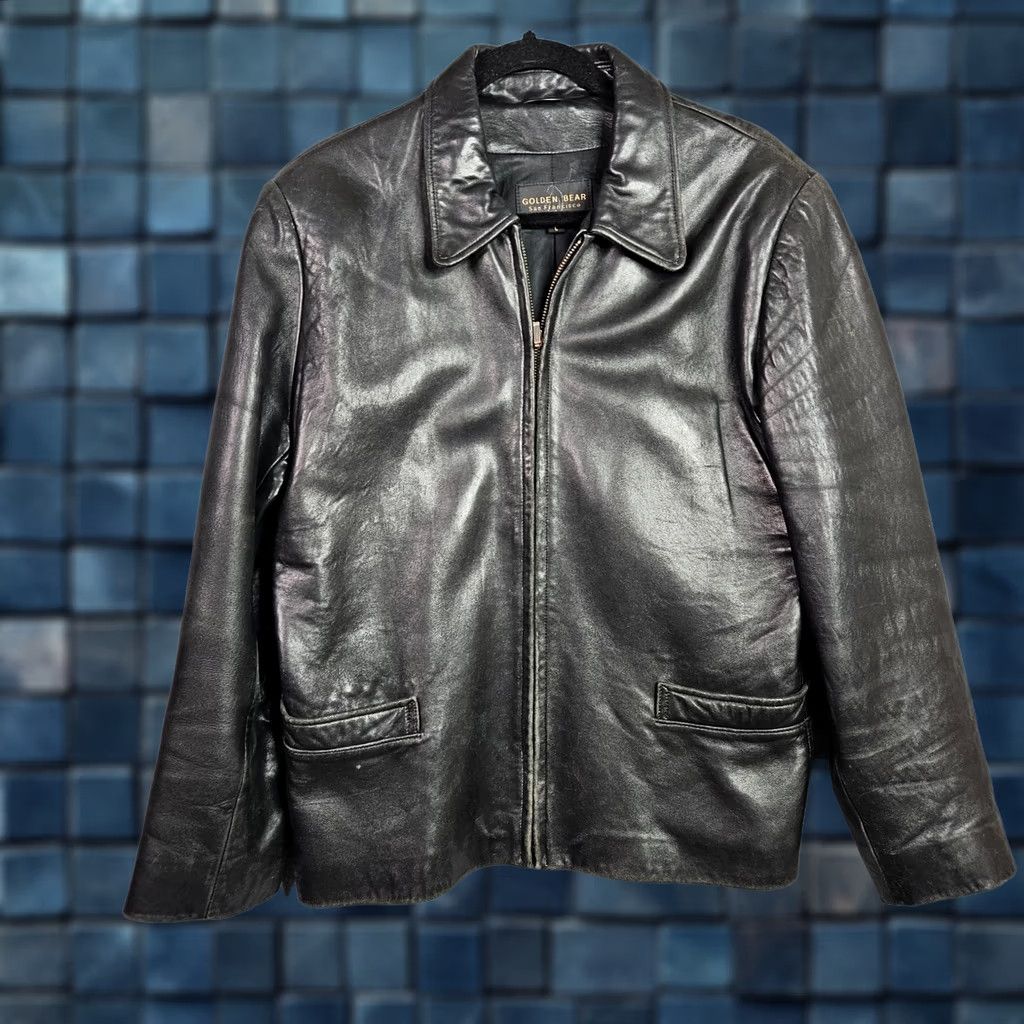Golden Bear Golden Bear Women's Full Zip Lined Vintage Leather Jacket Size L Size L / US 10 / IT 46 - 1 Thumbnail