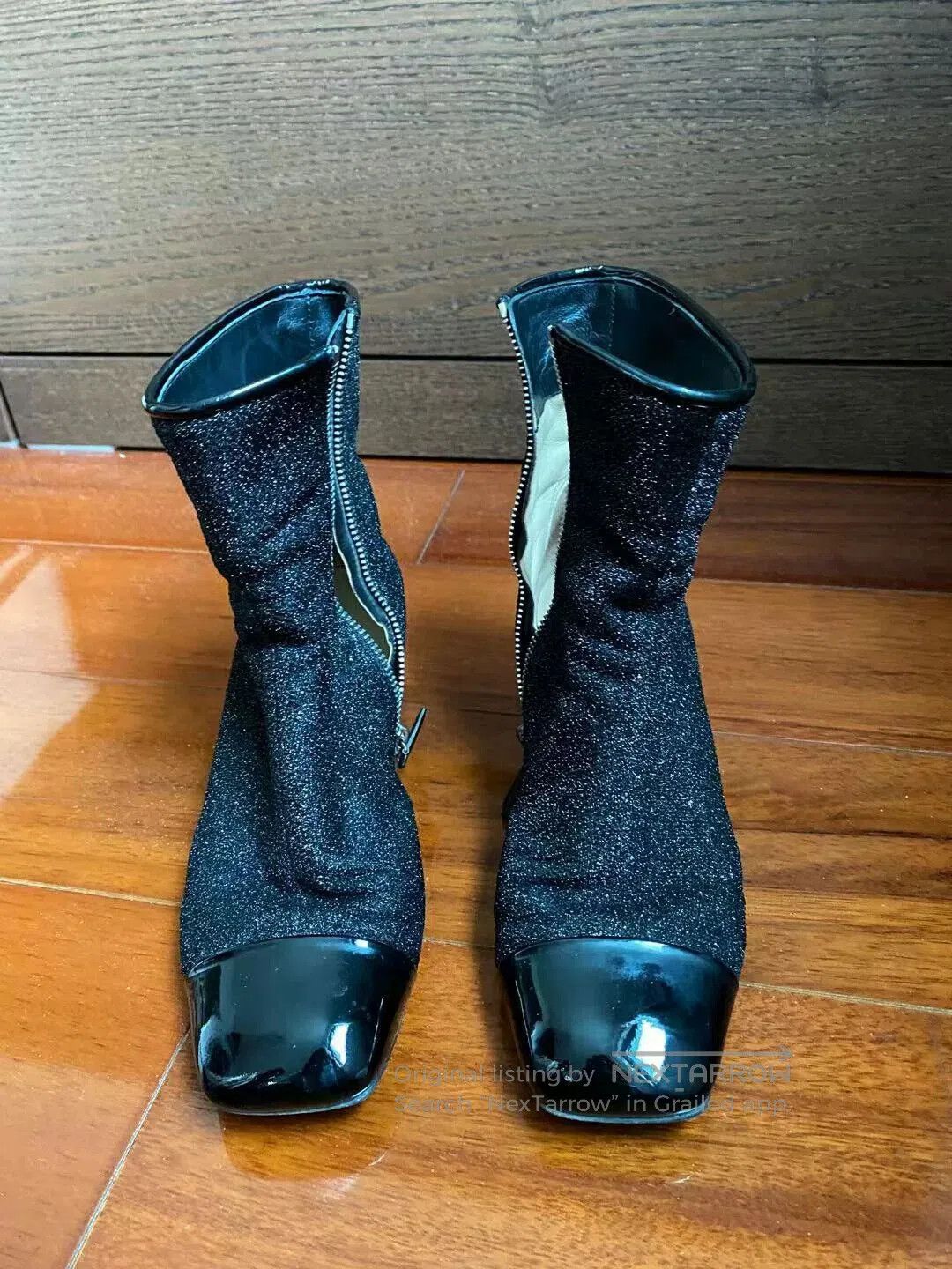 Chanel CHANEL Sequin Ankle Boots. Size US 5 / IT 35 - 2 Thumbnail