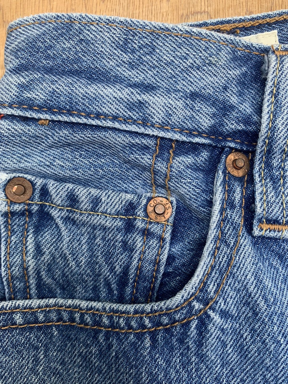 Levi's Levis 501 Levis Premium Big E Side Tape Denim Pants Size 26" / US 2 / IT 38 - 13 Thumbnail