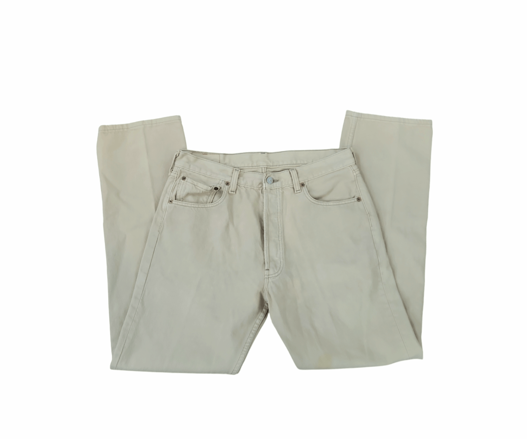 Levi's × Vintage VTG Levi's True Vintage 501 XX Red Tab Cream USA Made 34 Size US 34 / EU 50 - 4 Thumbnail