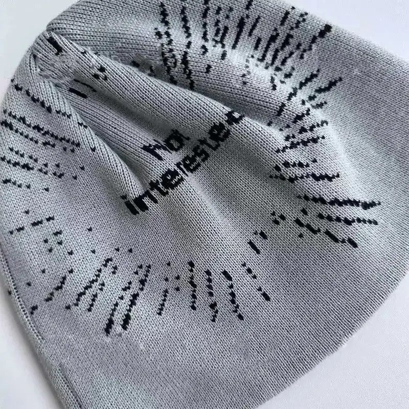 Japanese Brand Knit Hat Winter Beanie Kpop Y2k Size ONE SIZE - 5 Thumbnail