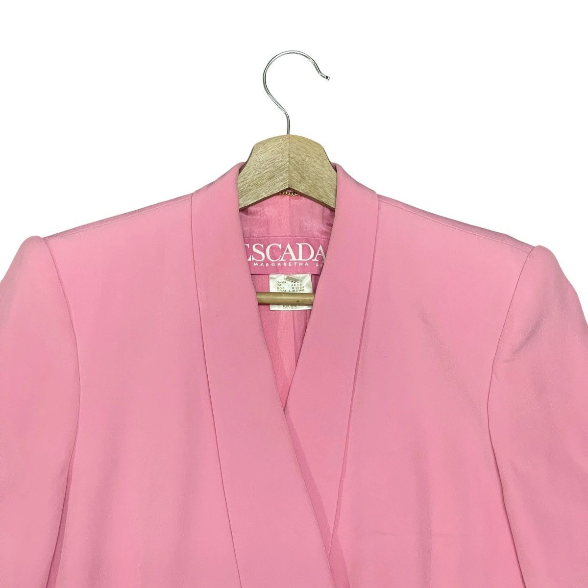 Escada Vintage 90s Escada Margaretha Ley Double Breasted Silk Dress Size XXS / US 00 / IT 34 - 7 Thumbnail