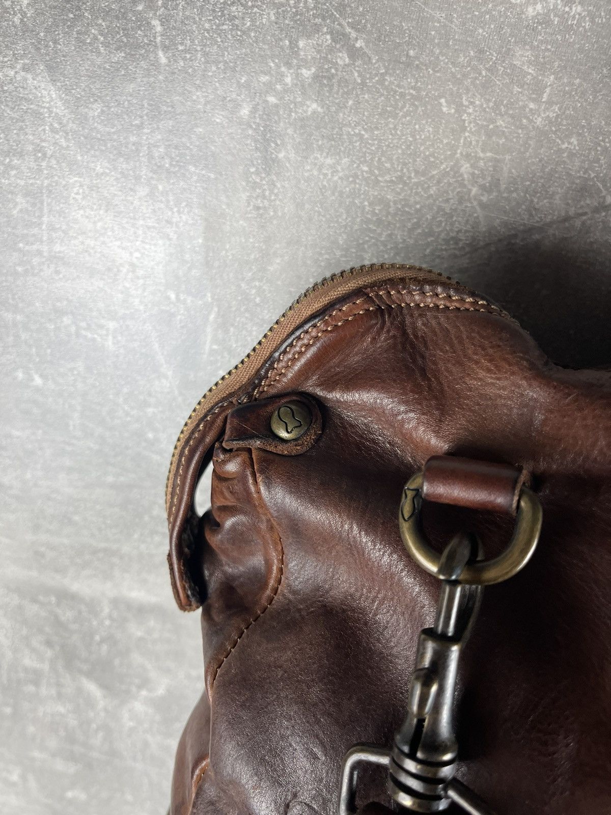 Vintage Avant Gard Campomaggi 2000s Italian Brown Leather Travel Bag Size ONE SIZE - 10 Thumbnail