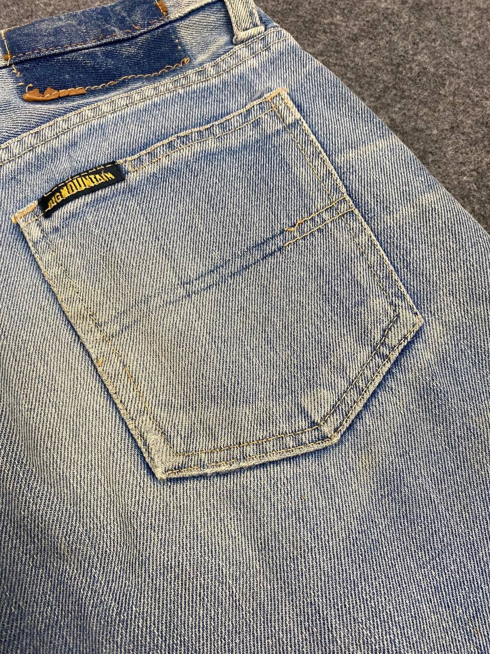 Japanese Brand vintage big mountain distressed reworked denim Size US 30 / EU 46 - 7 Thumbnail