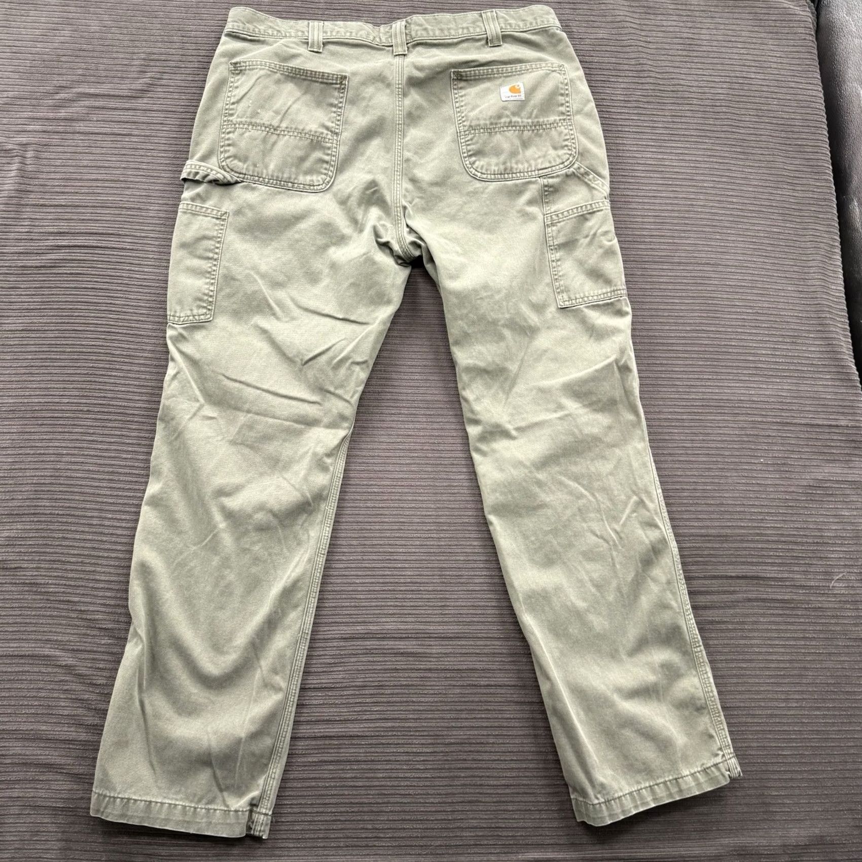 Carhartt Carhartt Carpenter Pants Men 37/31 Green Utility Work Wear Relaxed Fit Size US 37 - 2 Thumbnail