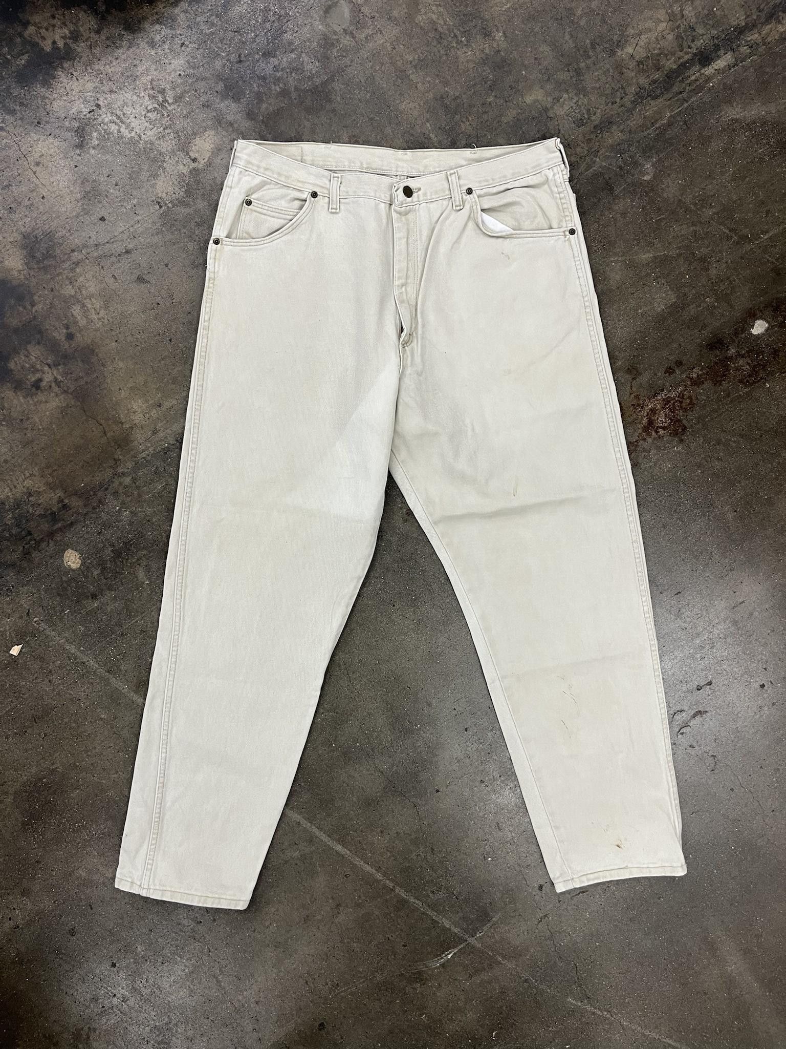 Vintage 1990's Wrangler Premium Quality Brown Tag Jeans Size US 38 / EU 54 - 1 Thumbnail