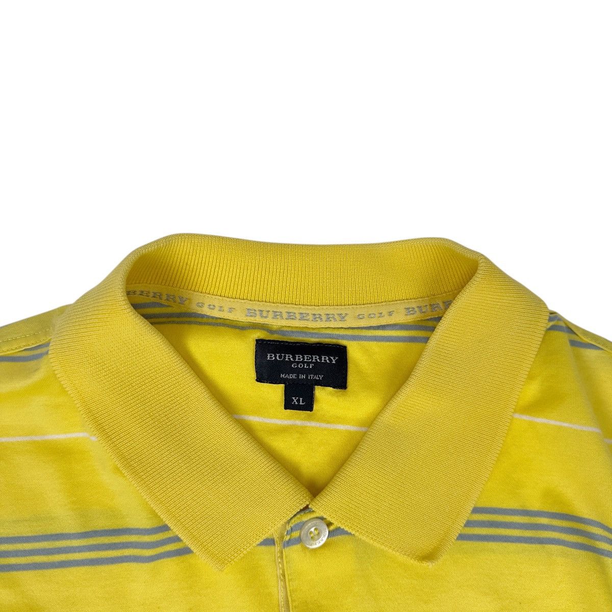 Burberry Burberry Golf Polo Shirt Short Sleeve Striped Made In Italy Size US XL / EU 56 / 4 - 5 Thumbnail