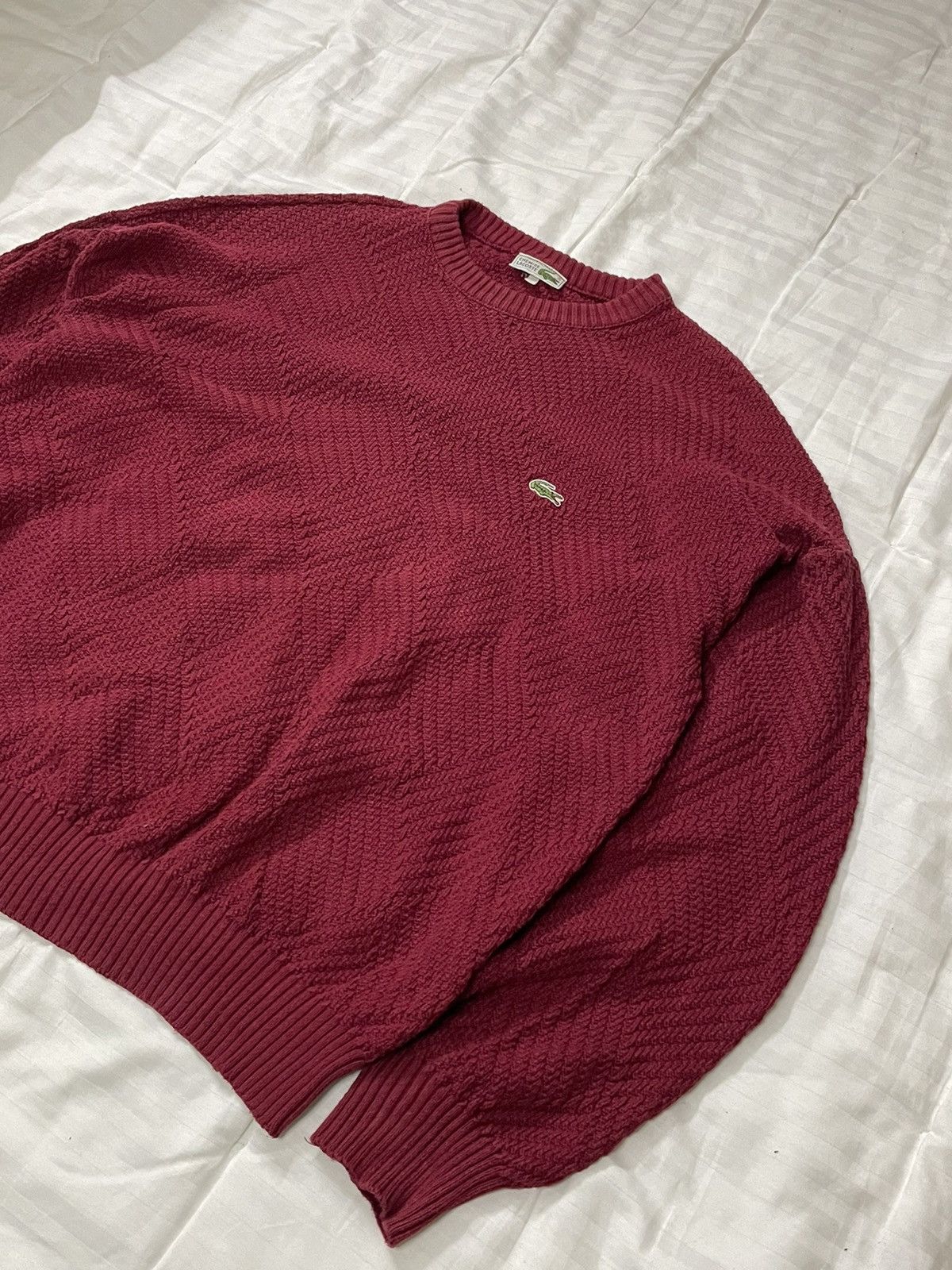Lacoste Vintage Lacoste Knitted Sweater Size US XL / EU 56 / 4 - 2 Thumbnail