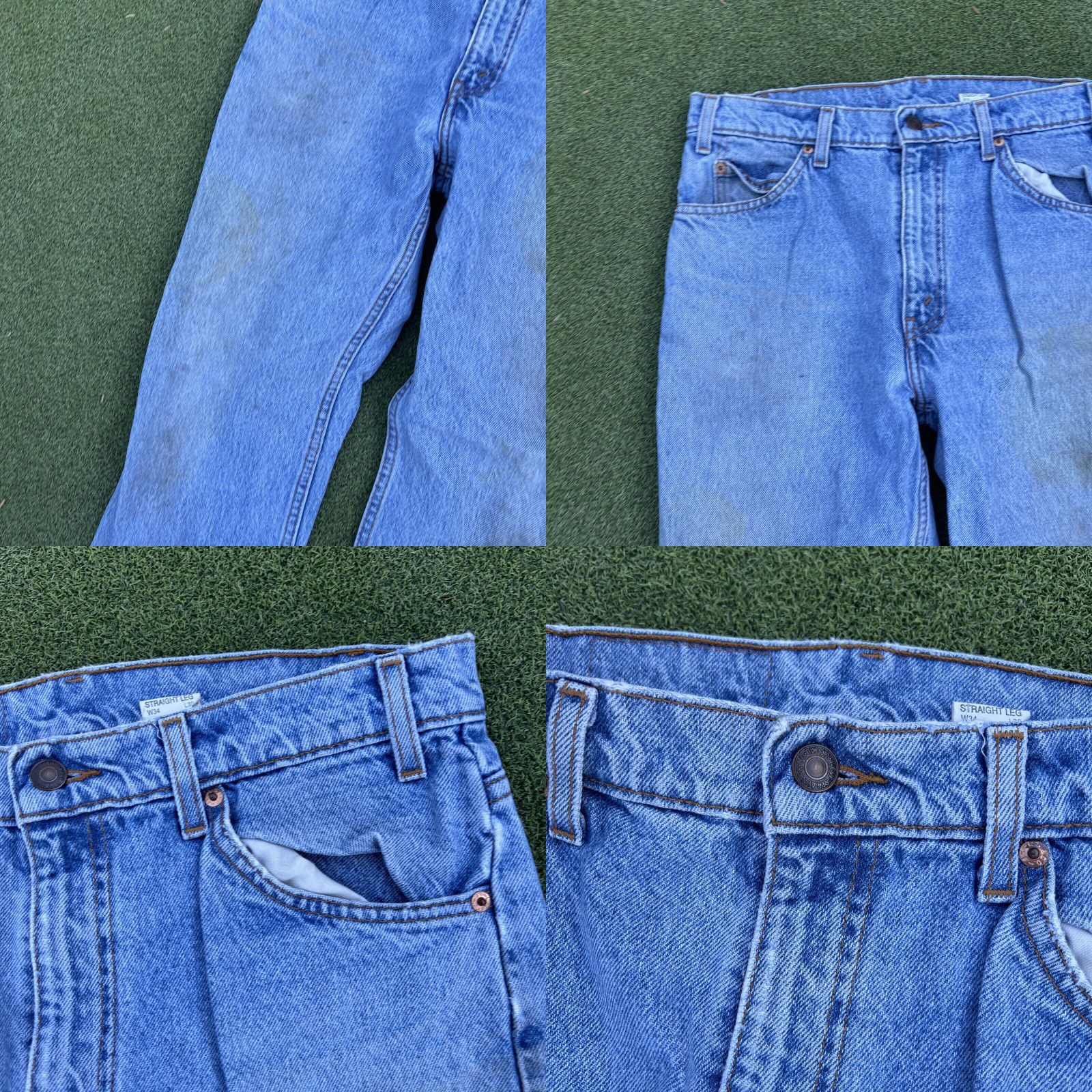 Levi's Vintage Levi's 505 ORANGE TAB Jeans Regular Fit Men's Size 34x30 Straight Leg Size US 34 / EU 50 - 8 Thumbnail