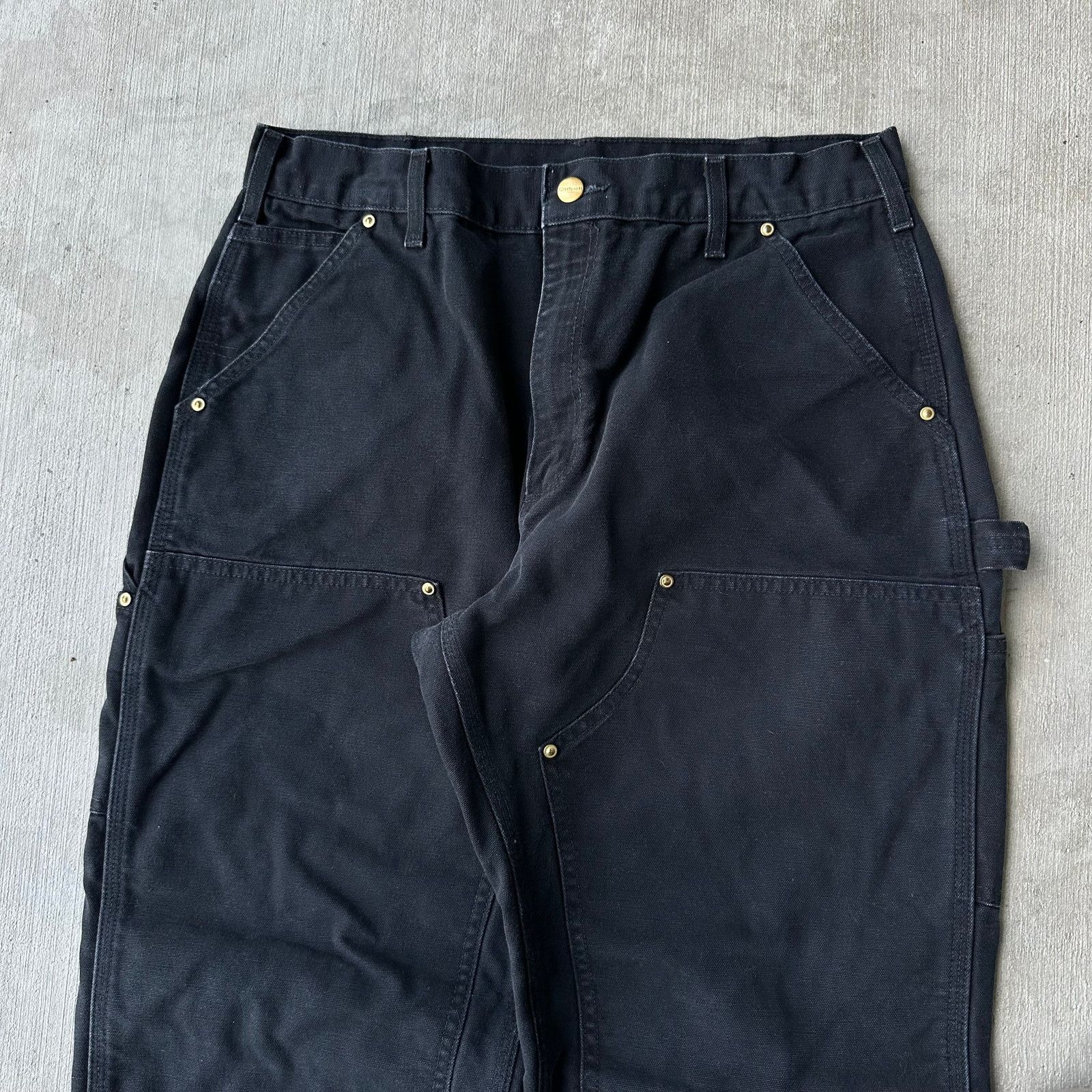 Carhartt × Vintage Carhartt black double knee work wear carpenter pants Size US 32 / EU 48 - 2 Thumbnail