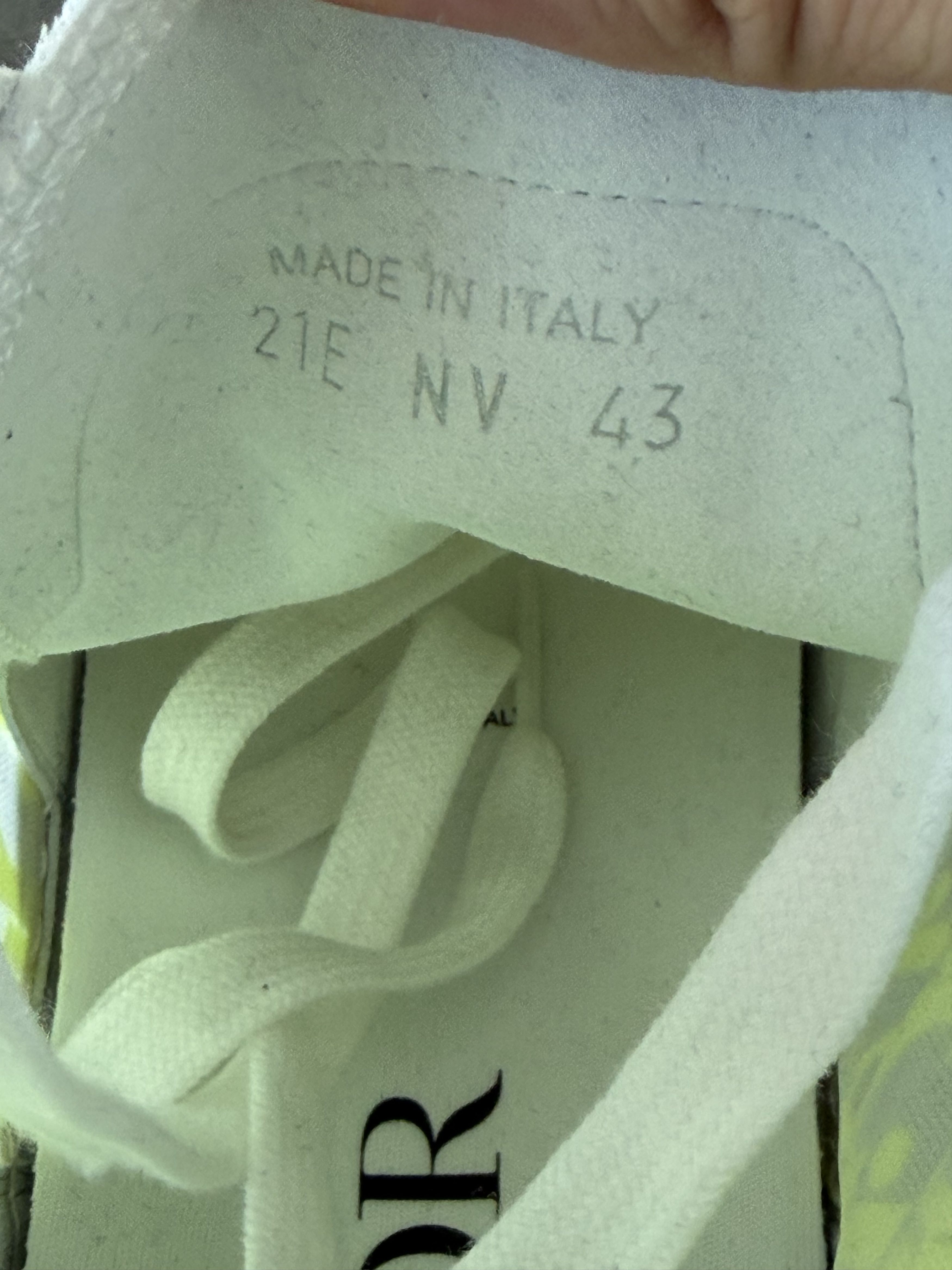 Dior Dior White & Yellow Oblique B23 Sneakers Size US 10 / EU 43 - 8 Thumbnail