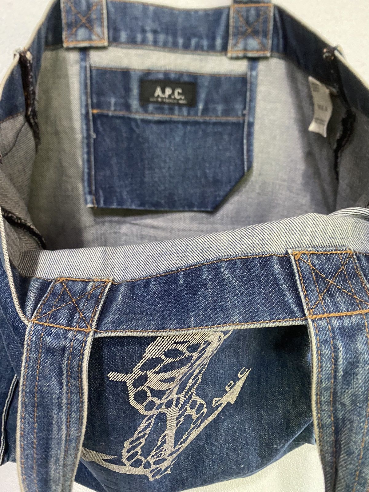 A.P.C. A.P.C Denim Tote Bag Size ONE SIZE - 4 Thumbnail