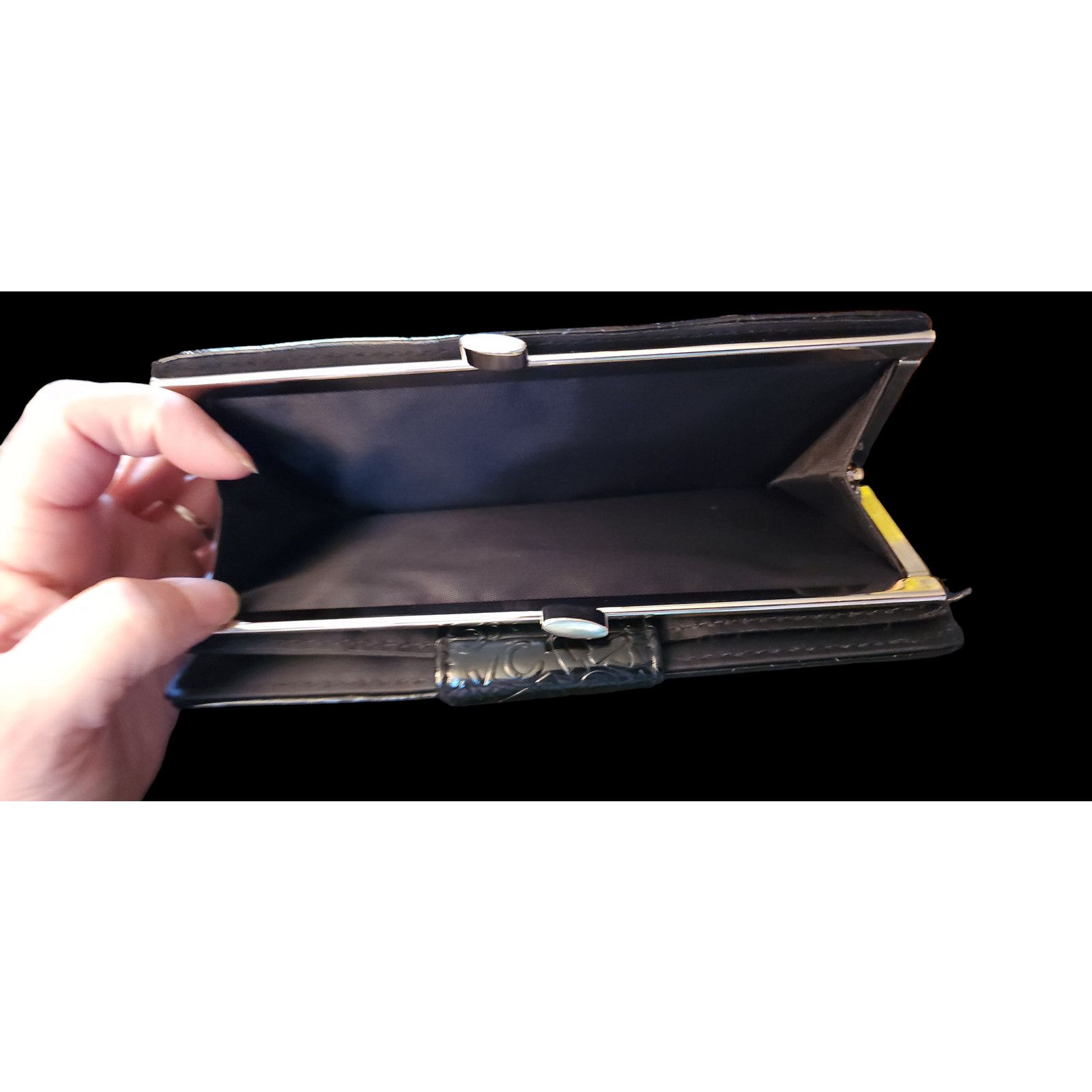 Kenneth Cole Kenneth Cole Reaction Black Patent Leather Wallet Size ONE SIZE - 4 Thumbnail