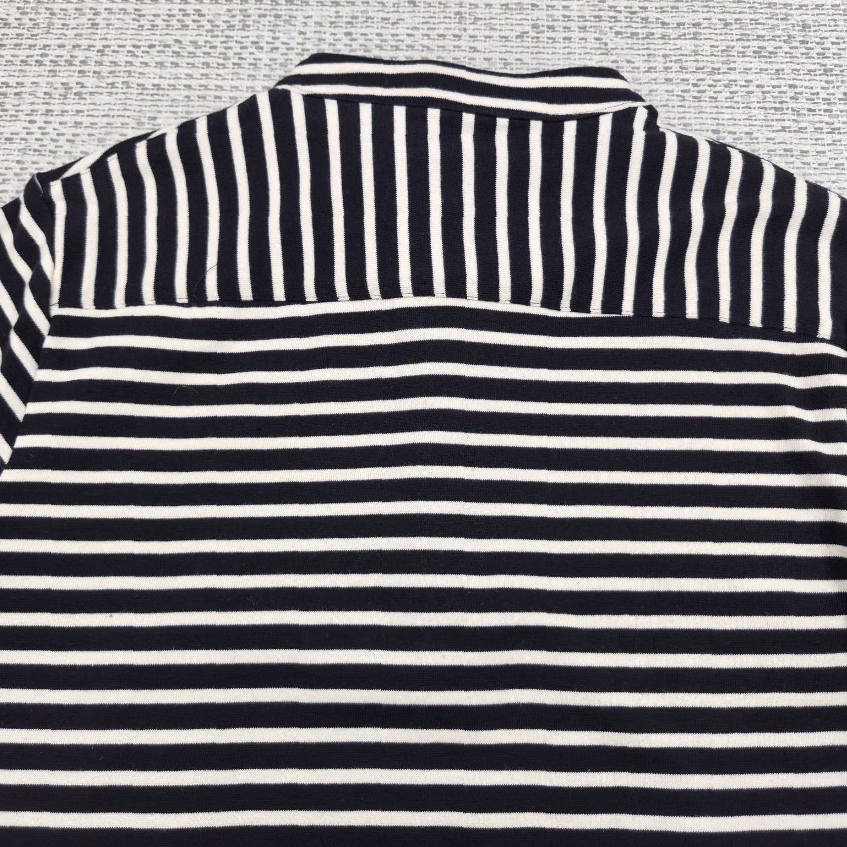Vintage Killion Polo Shirt Mens Large Black White Stripe Band Collar Longline Casual Shirt Size US L / EU 52-54 / 3 - 7 Thumbnail