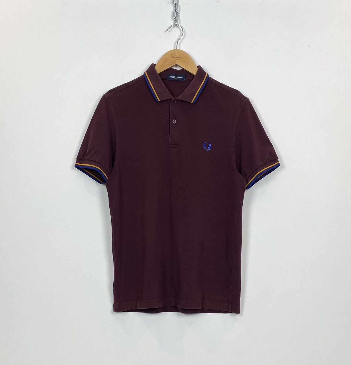 Fred Perry Fred Perry Short Sleeve Polo Shirt 100% Cotton Size M Red Size US M / EU 48-50 / 2 - 1 Thumbnail