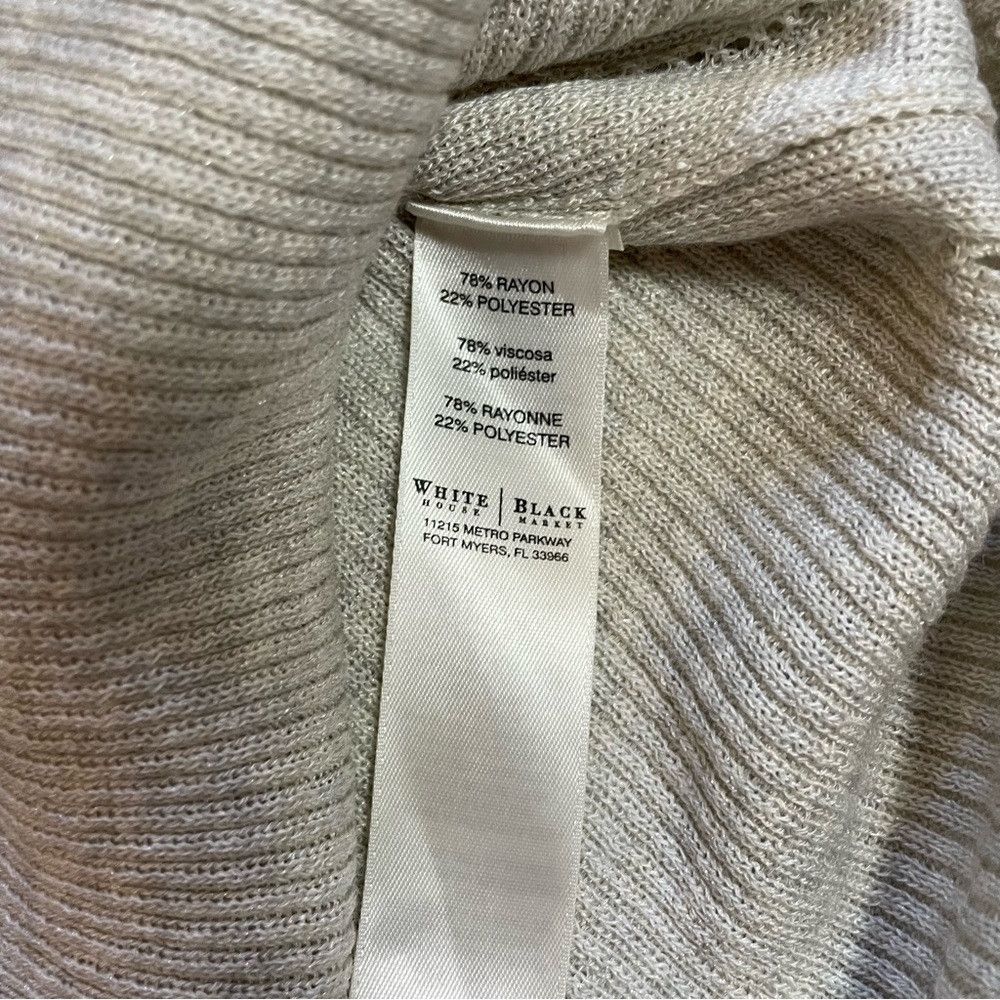 White House Black Market White House Black Market Knit Rayon Beige Sleeveless Top Ve Size L / US 10 / IT 46 - 8 Thumbnail
