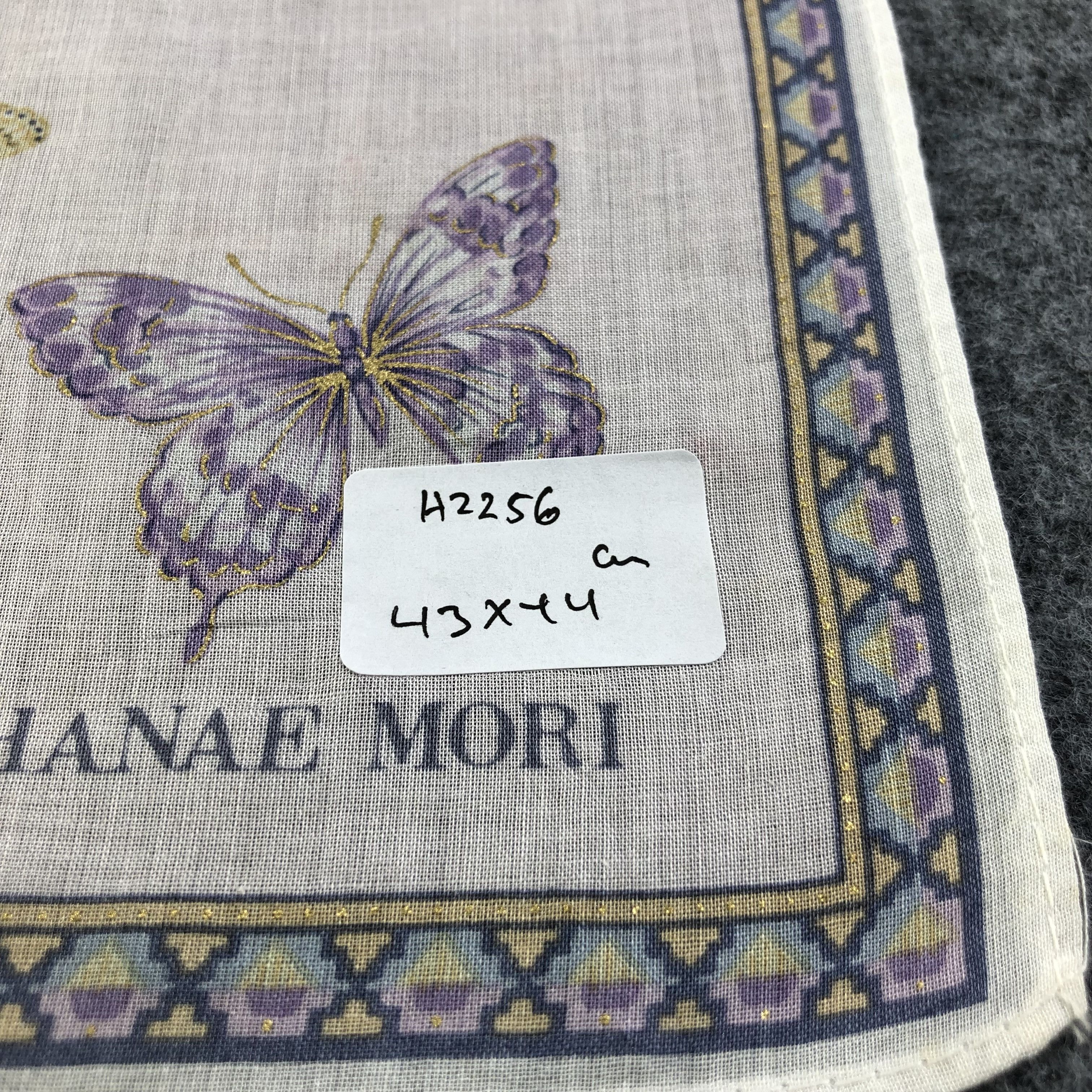 Hanae Mori × Vintage Hanae Mori Handkerchief Neckerchief Bandana H2256 Size ONE SIZE - 7 Thumbnail