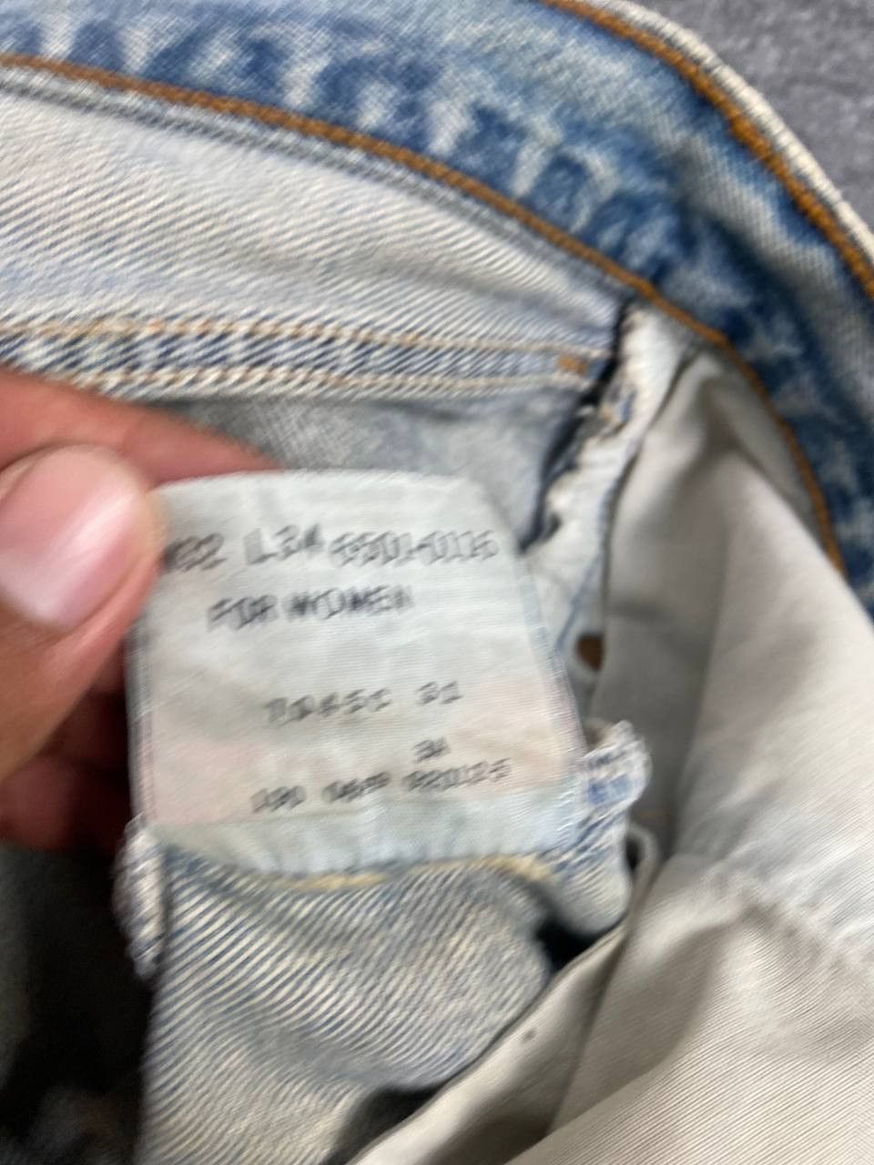 Levi's vintage levis 501 custom distressed denim nice design Size 32" / US 10 / IT 46 - 18 Thumbnail