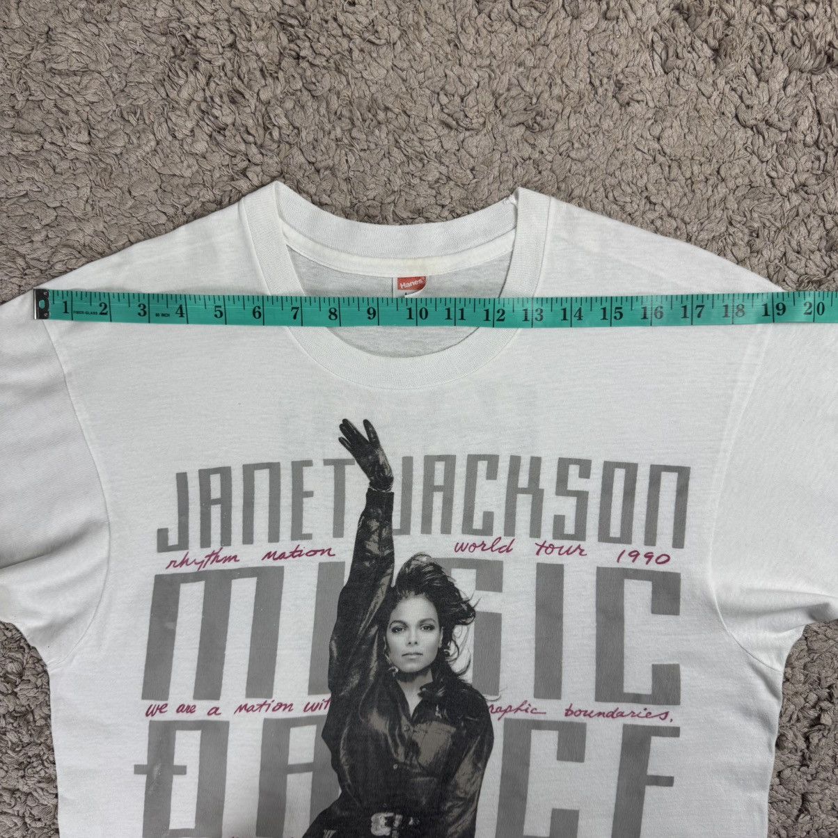 Band Tees Vintage 90s Janet Jackson Rhythm Nation Concert Tour T-shirt Size US L / EU 52-54 / 3 - 16 Thumbnail