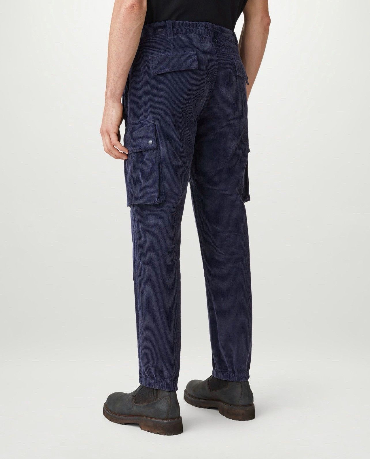 Belstaff NWT Belstaff Trailmaster Cargo Pants Military Corduroy Navy Size US 33 - 7 Thumbnail