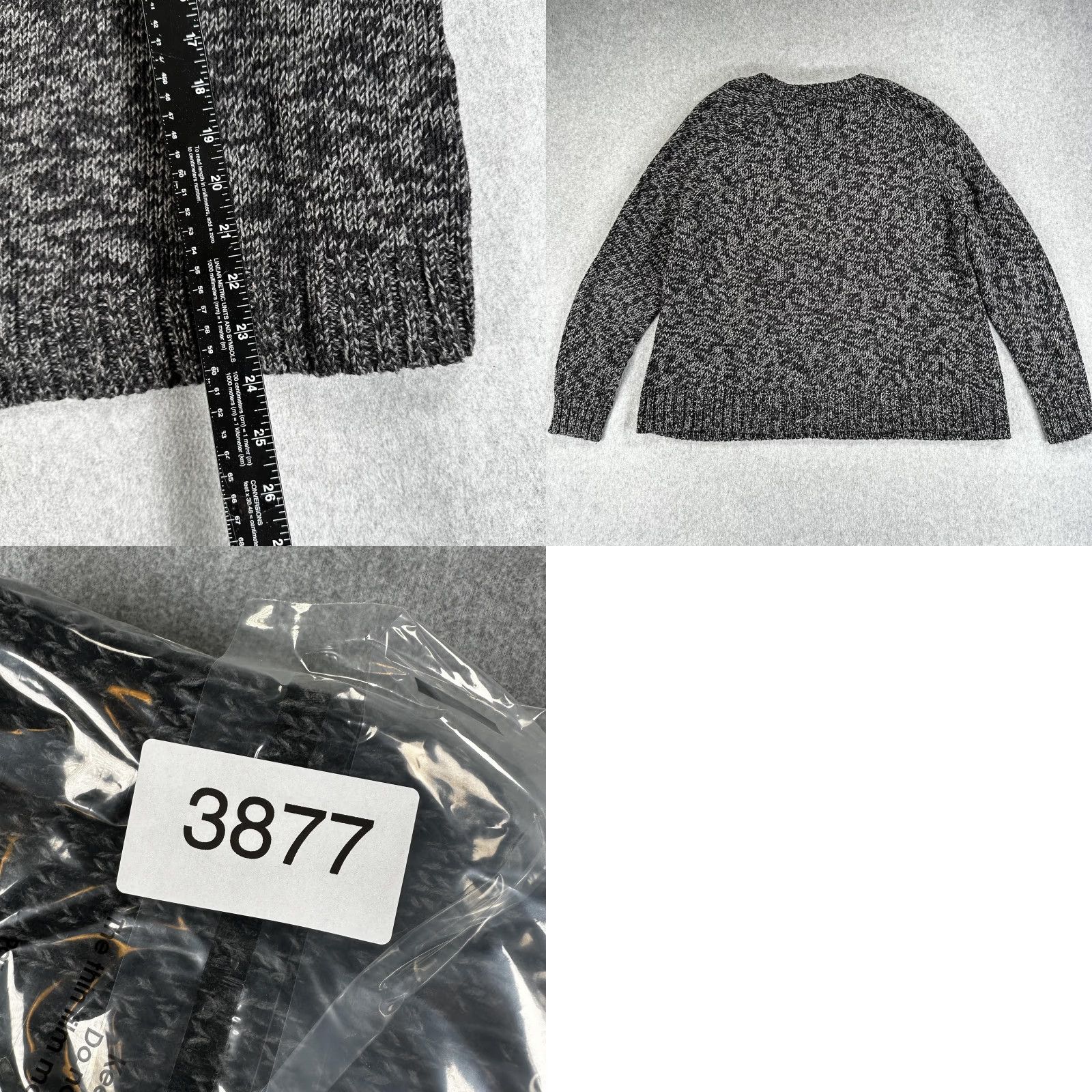 Eileen Fisher Eileen Fisher Sweater Womens Petite Small Gray Marled Chunky Knit Pullover Size S / US 4 / IT 40 - 8 Thumbnail