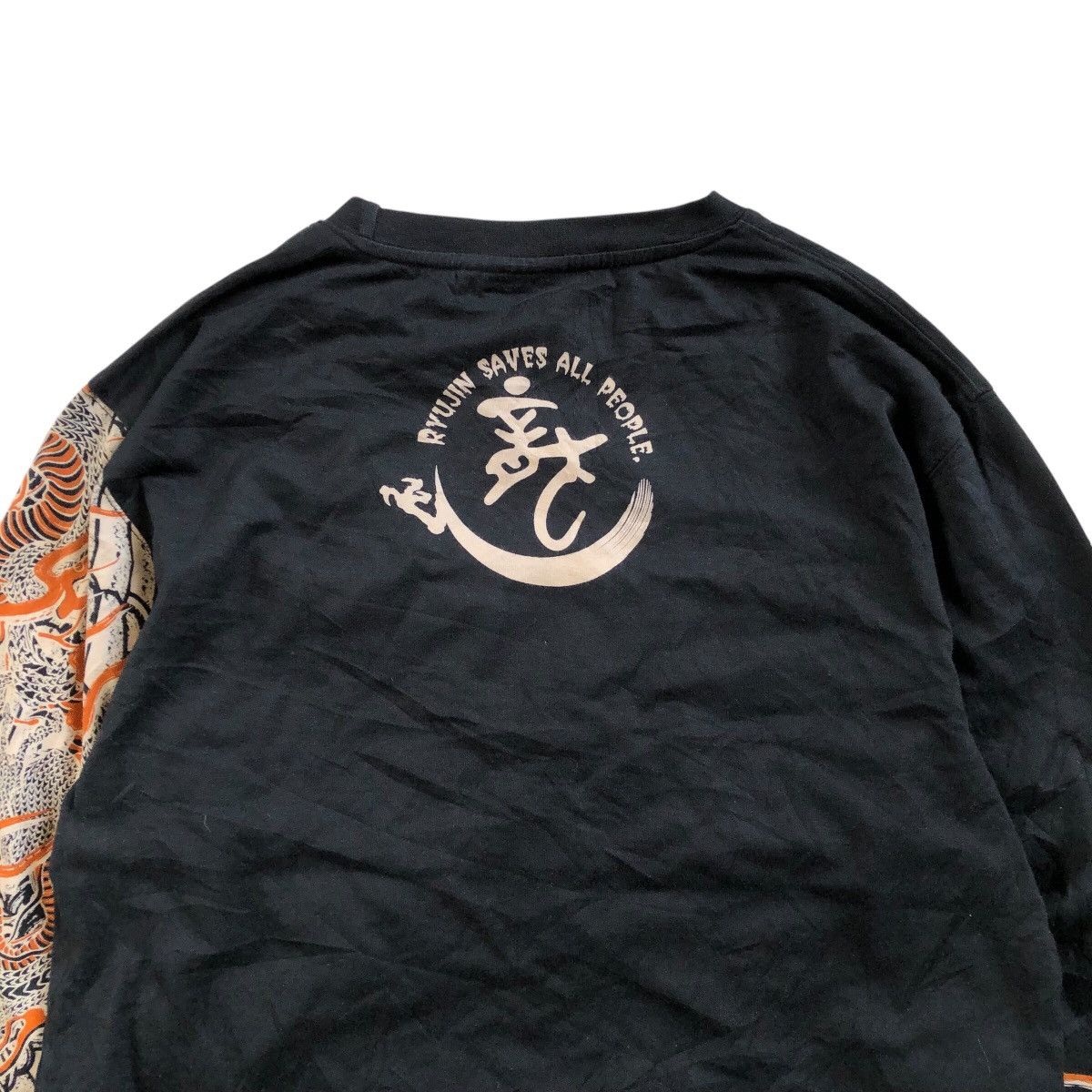 Japanese Brand TED COMPANY Rare Ryujin Saves All People Longsleeve Shirt Size US M / EU 48-50 / 2 - 5 Thumbnail